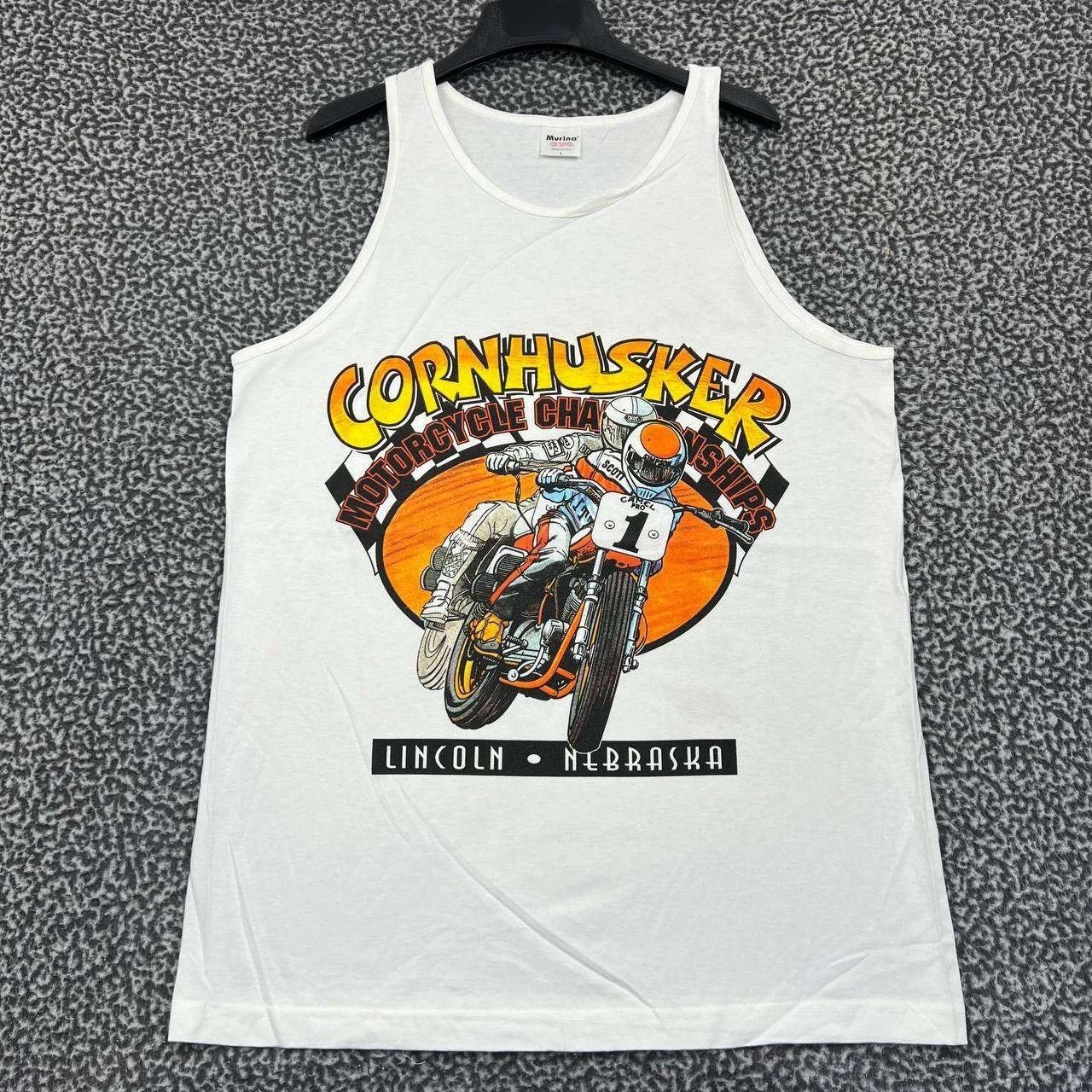 Other Vintage Cornhusker Motorcycle Shirt Men L Murina Sleeveless Size US L / EU 52-54 / 3 - 1 Thumbnail