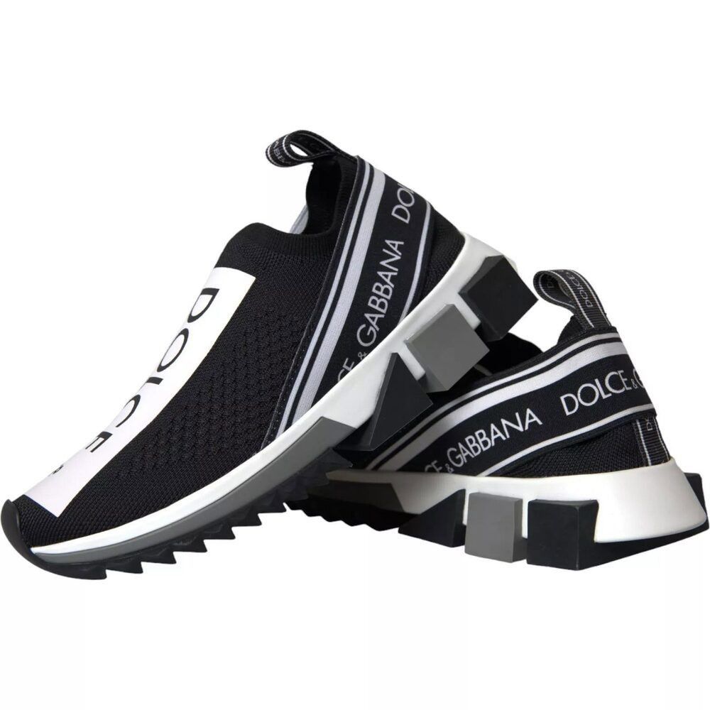 Dolce & Gabbana Dolce & Gabbana Black White Slip On Sorrento Sneakers Shoes Size US 6.5 / EU 39-40 - 3 Thumbnail