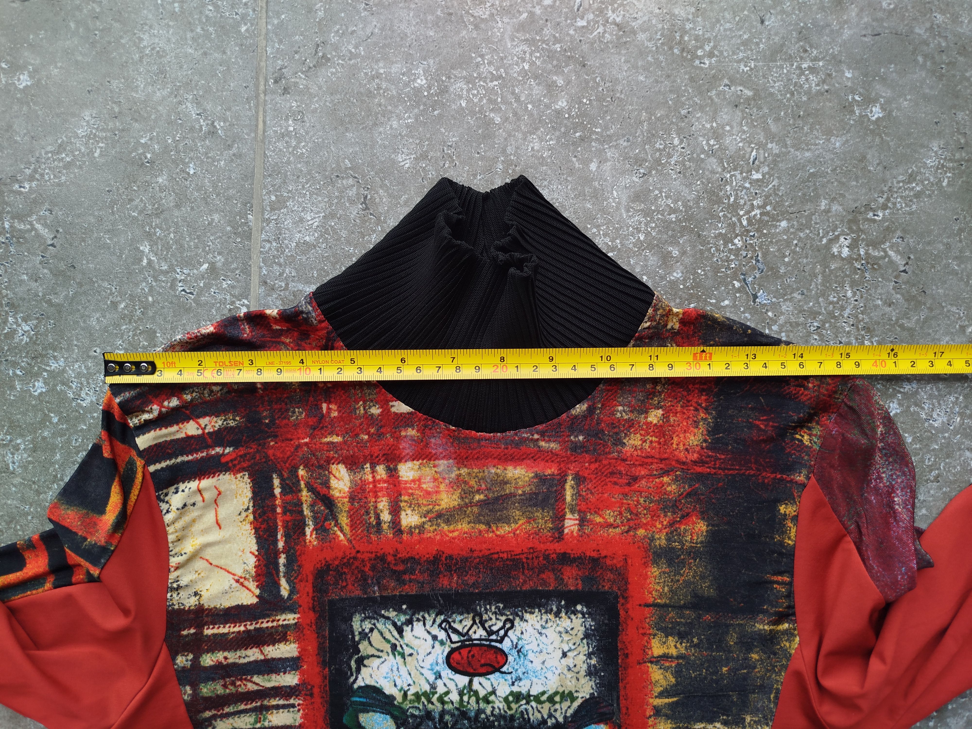 Jean Paul Gaultier Save The Queen Top Graphic Print Abstract Vintage Y2K Size M / US 6-8 / IT 42-44 - 10 Thumbnail
