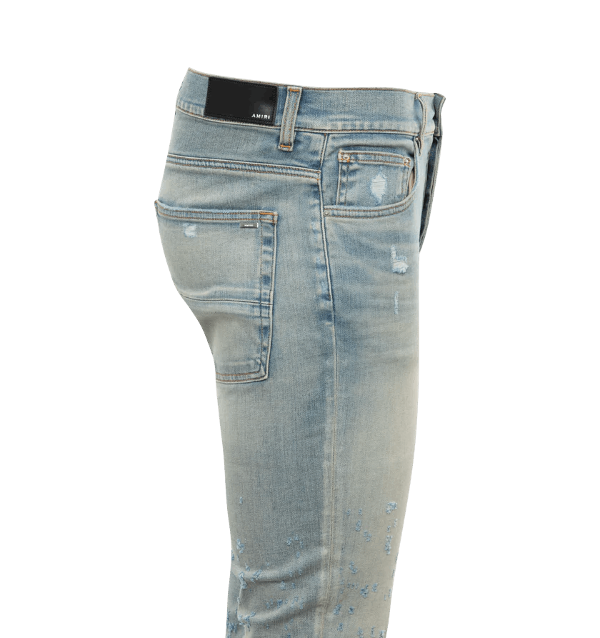 Amiri o1h1sh10525 Shotgun Skinny Jean in Blue Size US 38 / EU 54 - 2 Thumbnail