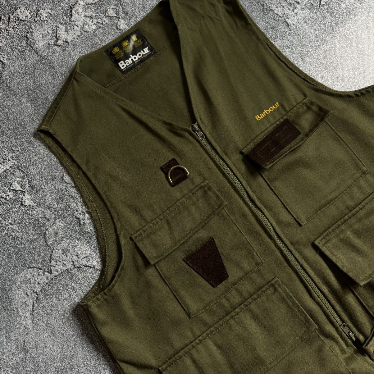 Barbour Barbour Classic Vest Colour Khaki Vintage Size L-XL Size US XL / EU 56 / 4 - 3 Thumbnail
