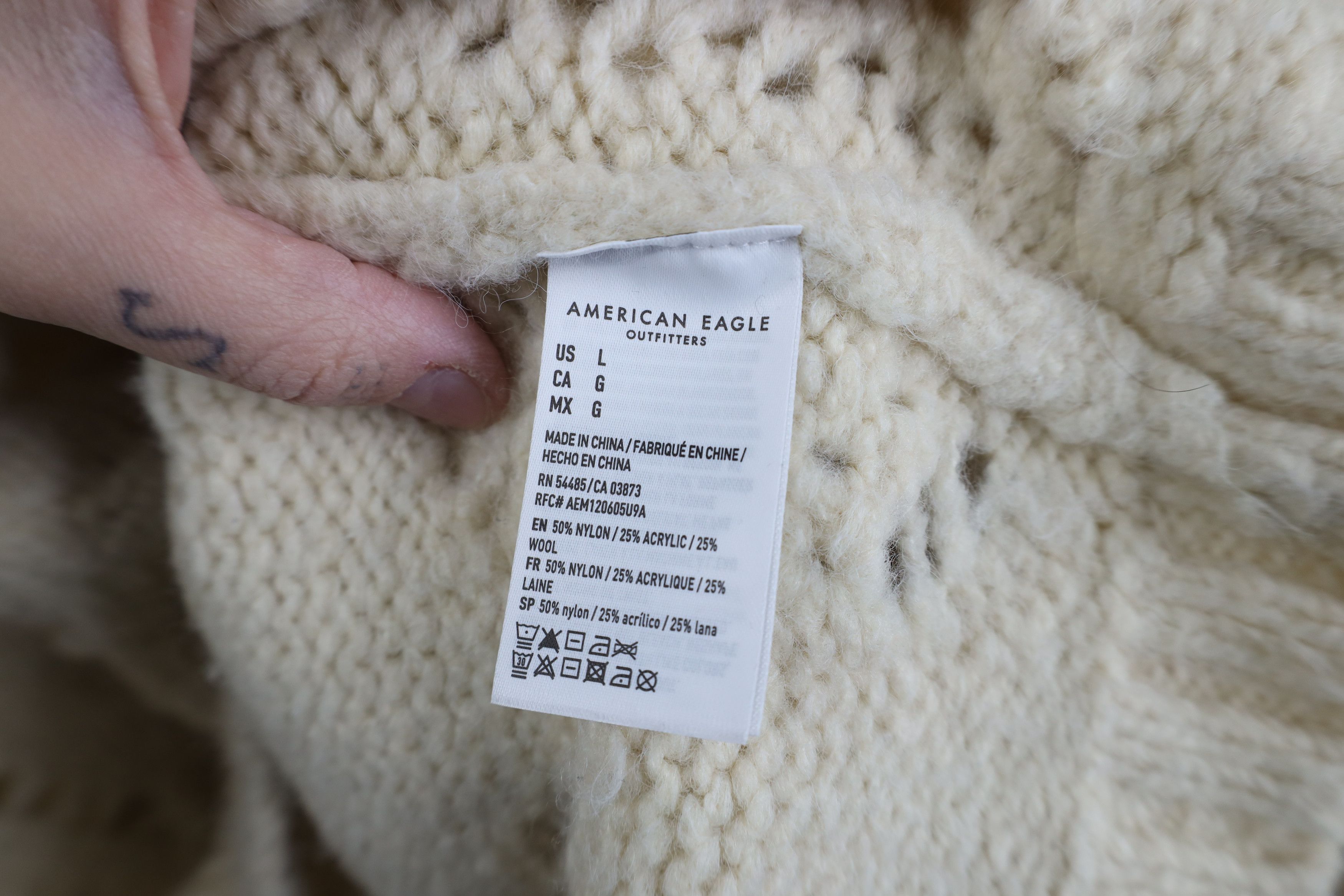 American Eagle Outfitters Vintage Y2K American Eagle Outfitters Wool Blend Sweater Size L / US 10 / IT 46 - 7 Thumbnail