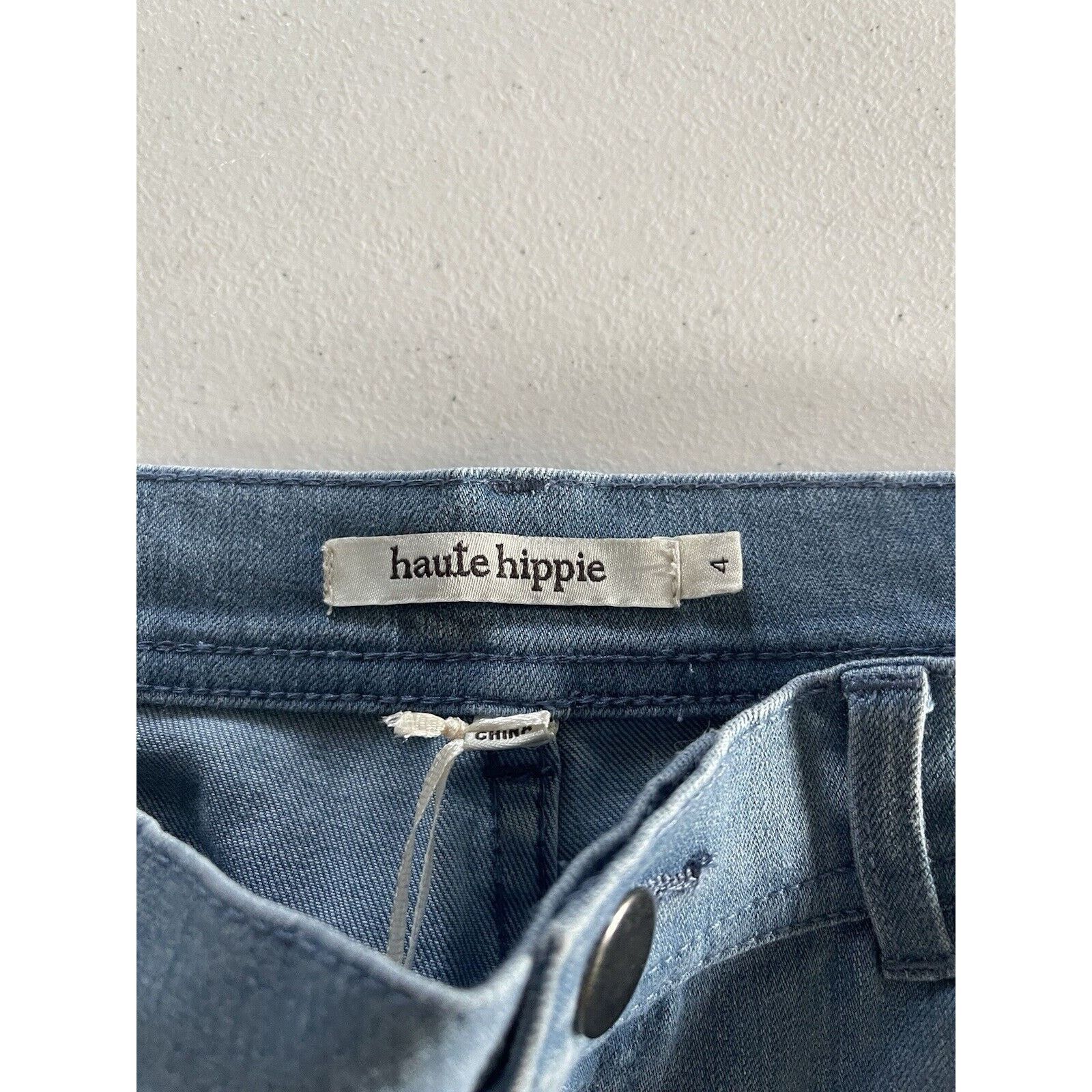 Haute Hippie Haute Hippie High Waist Wide Leg Bell Bottom Jeans Size 4 Size 27" / US 4 / IT 40 - 8 Thumbnail