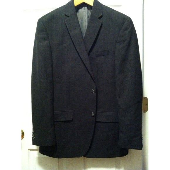Sean John SEAN JOHN MEN'S NEW 68%PLYSTR 32%RAYON COAT BLAZER SIZE:42R Size 42R - 5 Thumbnail