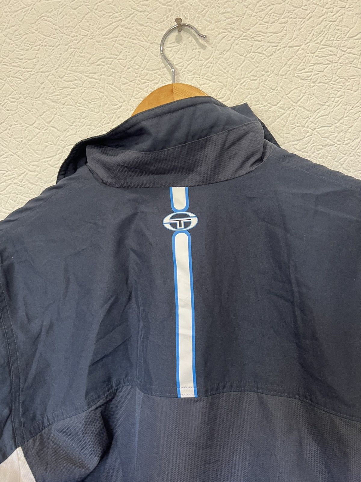 Sergio Tacchini Sergio Tacchini Vintage Blue Track Zip 90s Nylon Top Size US S / EU 44-46 / 1 - 8 Thumbnail
