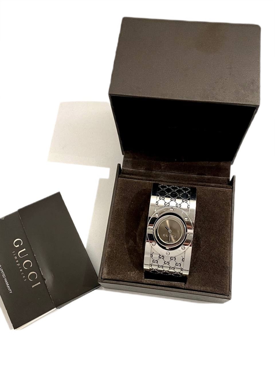 Gucci Gucci GG Logo Twirl Steel Quartz Wrist Watch Vintage Y2K Size ONE SIZE - 2 Thumbnail