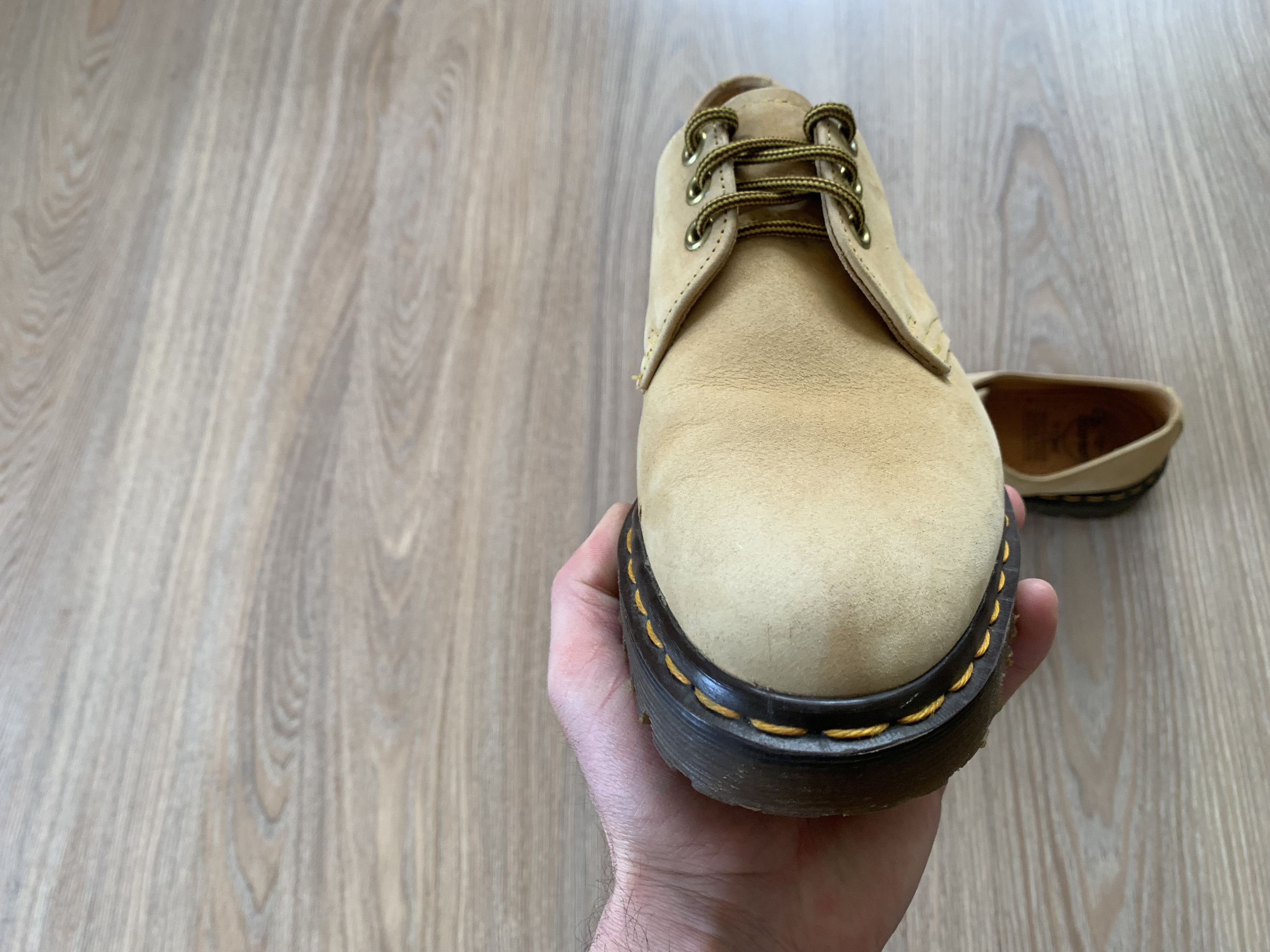 Dr. Martens Dr. Martens Men's Leather Oxfords Savannah Light Tan Unisex Size US 7 / EU 40 - 6 Thumbnail