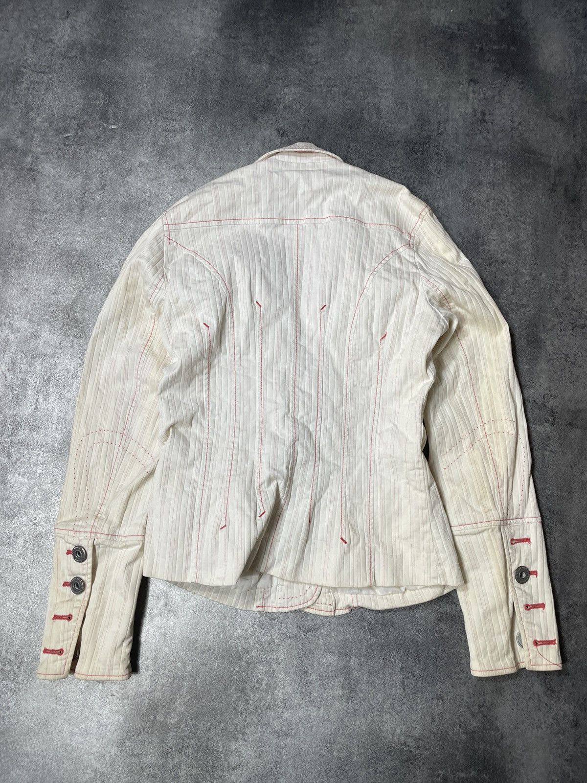 Vintage 🔥RARE🔥Vintage Y2K Jacket Elegant Avant Garde Rare Luxury Size M / US 6-8 / IT 42-44 - 3 Thumbnail