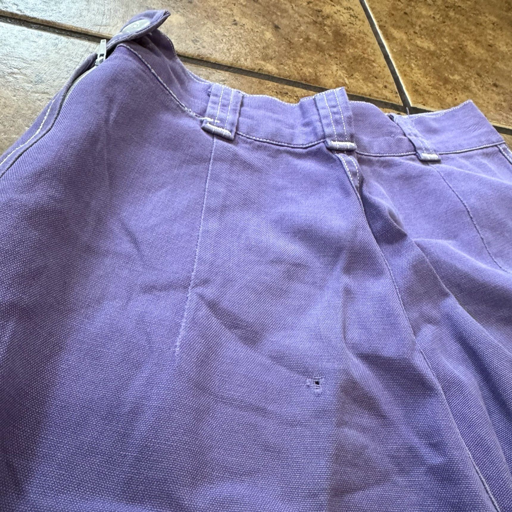 Denime Ranch Maid Denim 1950s Side ZIP Pants Women’s 24x19 Clam Digger 26 in. Regular Inseam 22” Vintage Mens/ Womens? Size 26" / US 2 / IT 38 - 5 Thumbnail