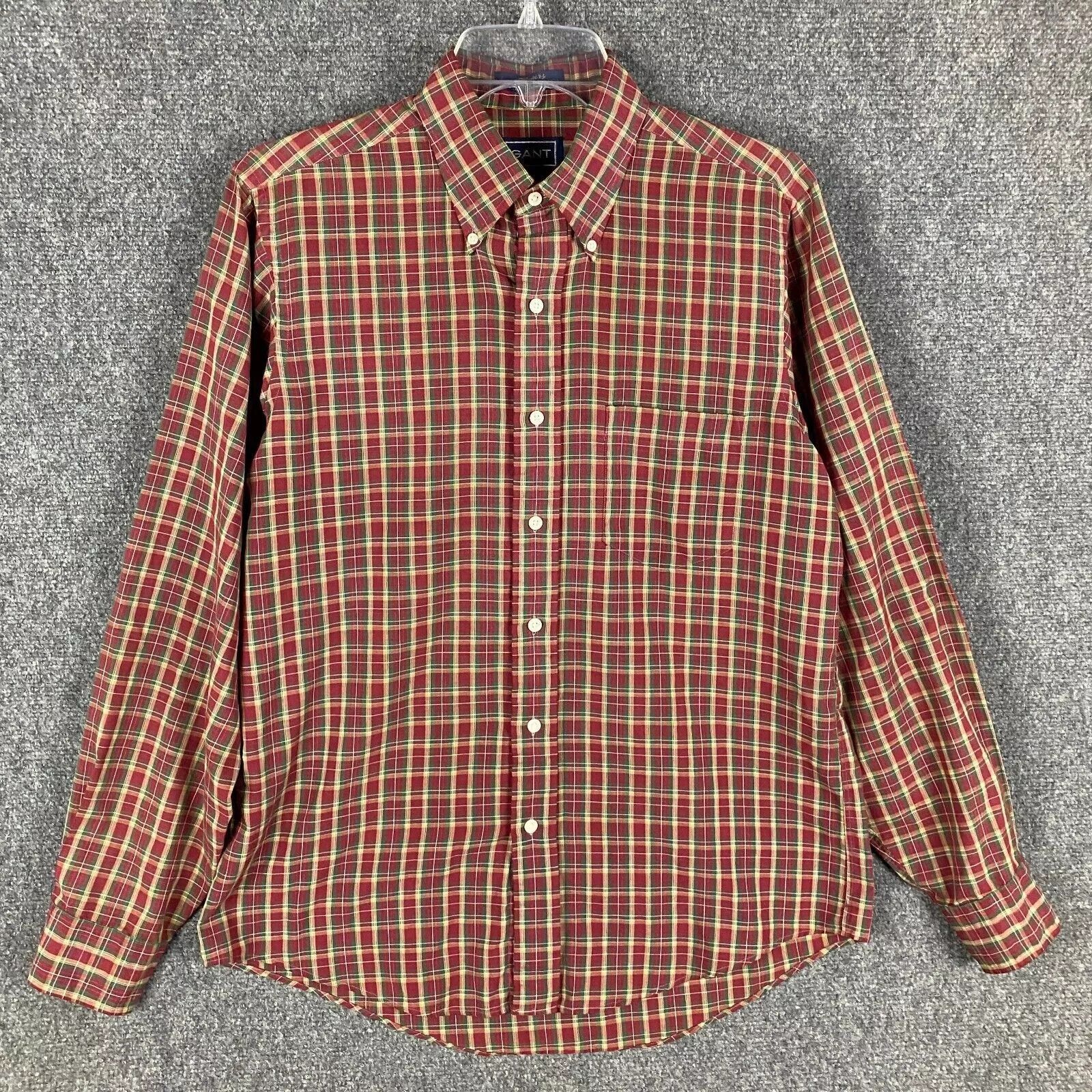 Gant Gant Button Down Shirt Men 15.5 35 Long Sleeve Cotton Plaid Size US S / EU 44-46 / 1 - 1 Thumbnail
