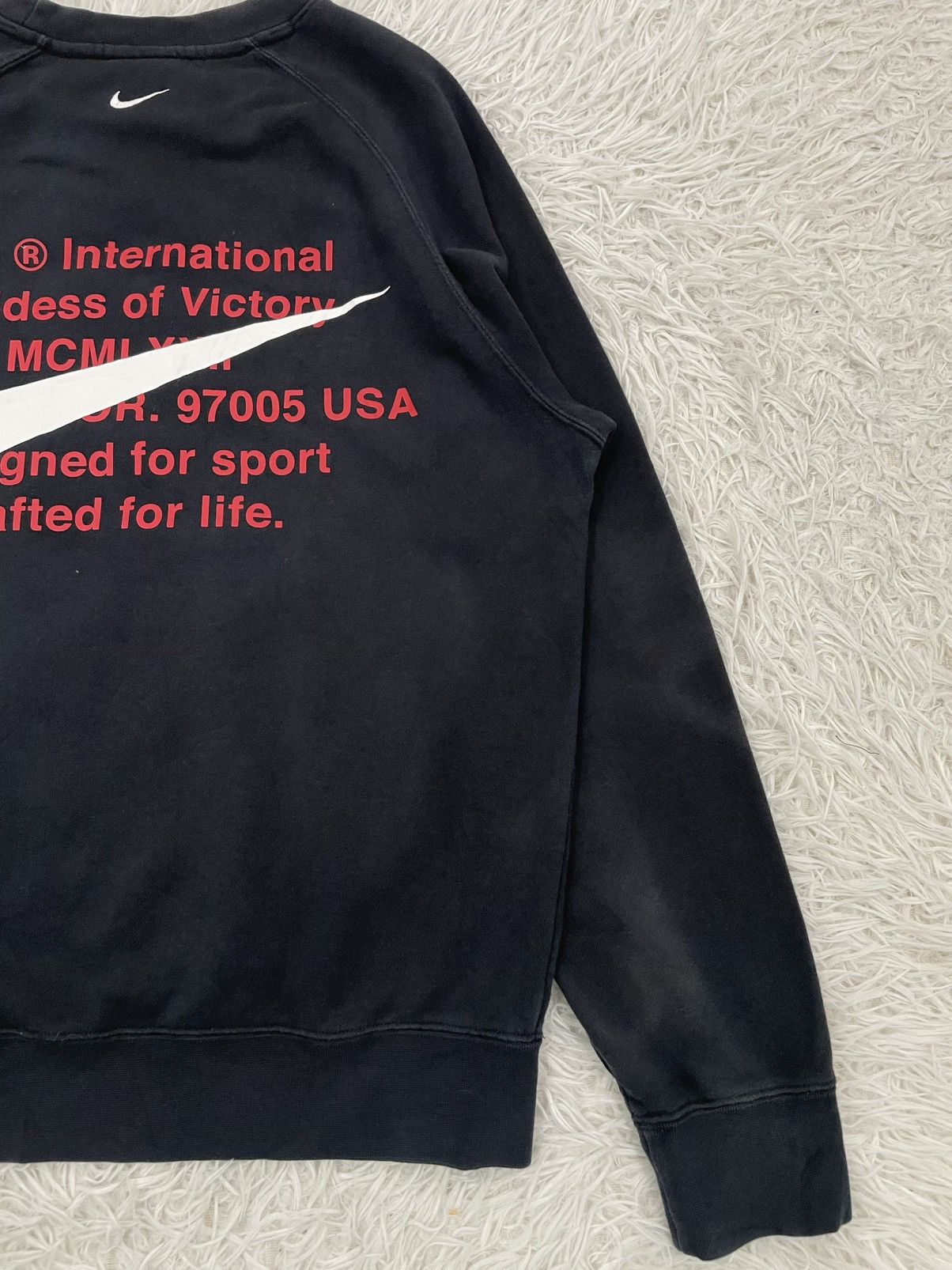 Nike Grailed Faded Nike Double Swoosh Sweatshirt Size US M / EU 48-50 / 2 - 11 Thumbnail