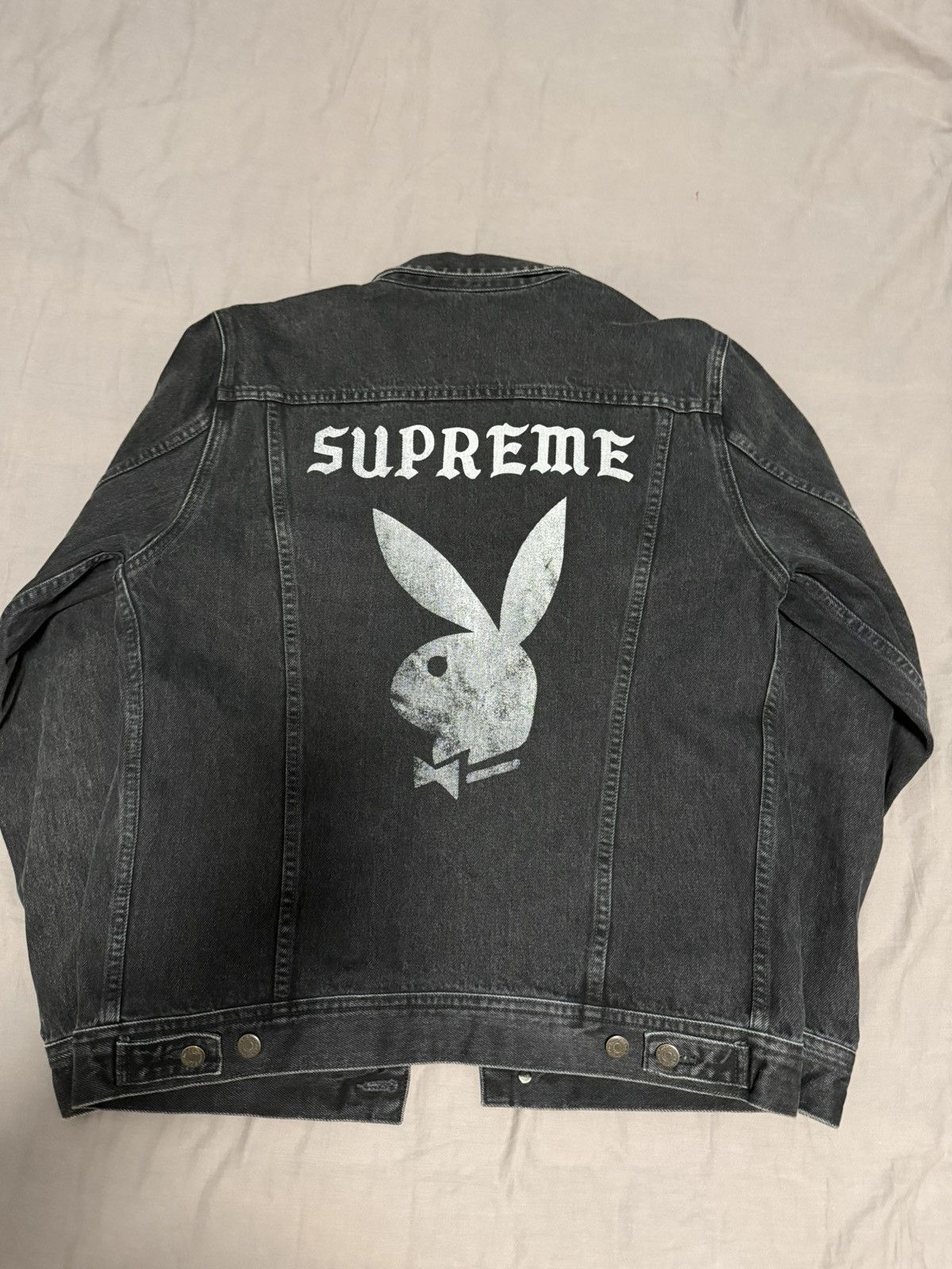 Supreme Supreme Eye of Horus Denim Jacket | Grailed