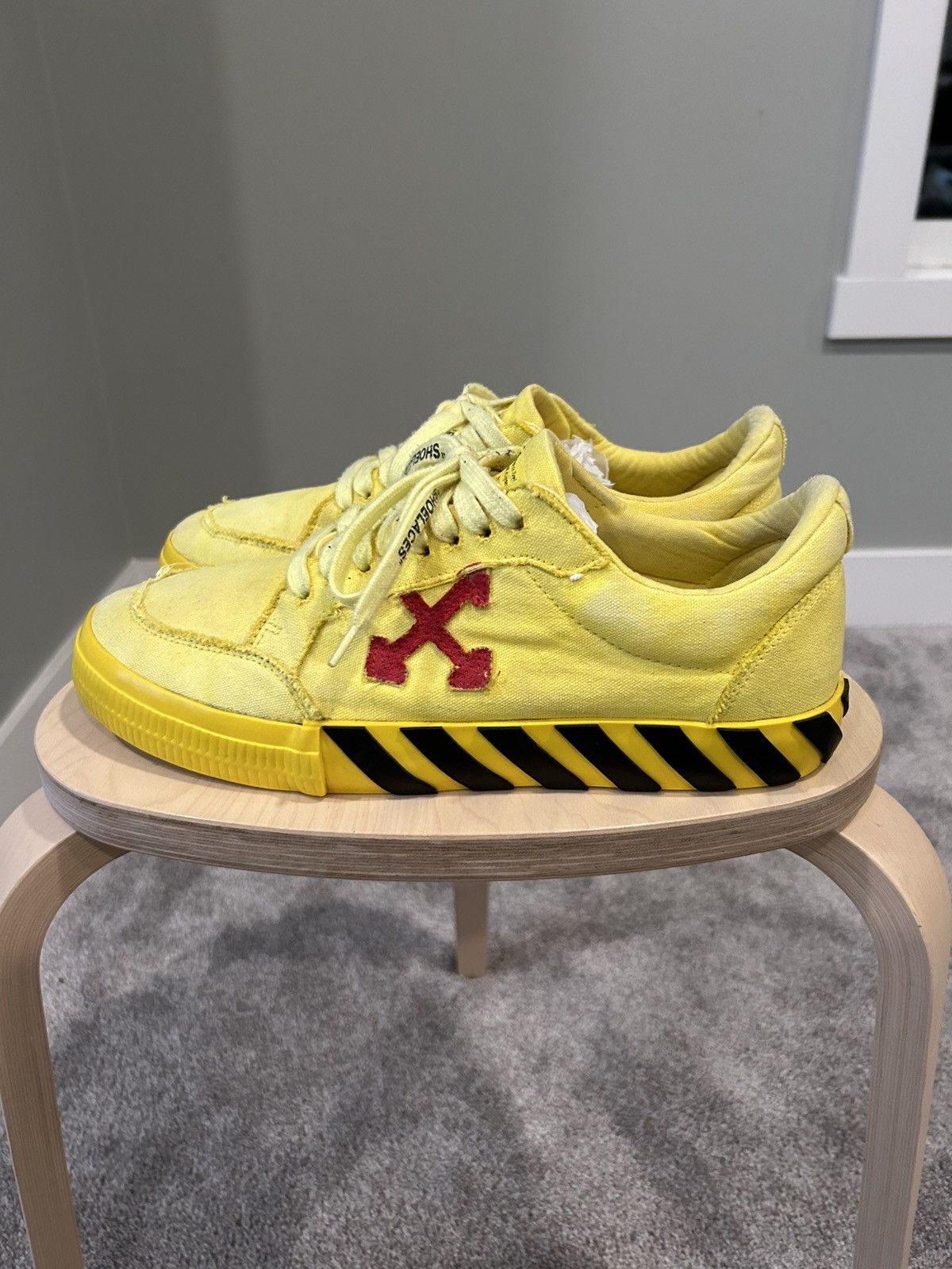 Off-White Off-White Vulc 'Yellow Red' Size US 12 / EU 45 - 3 Thumbnail