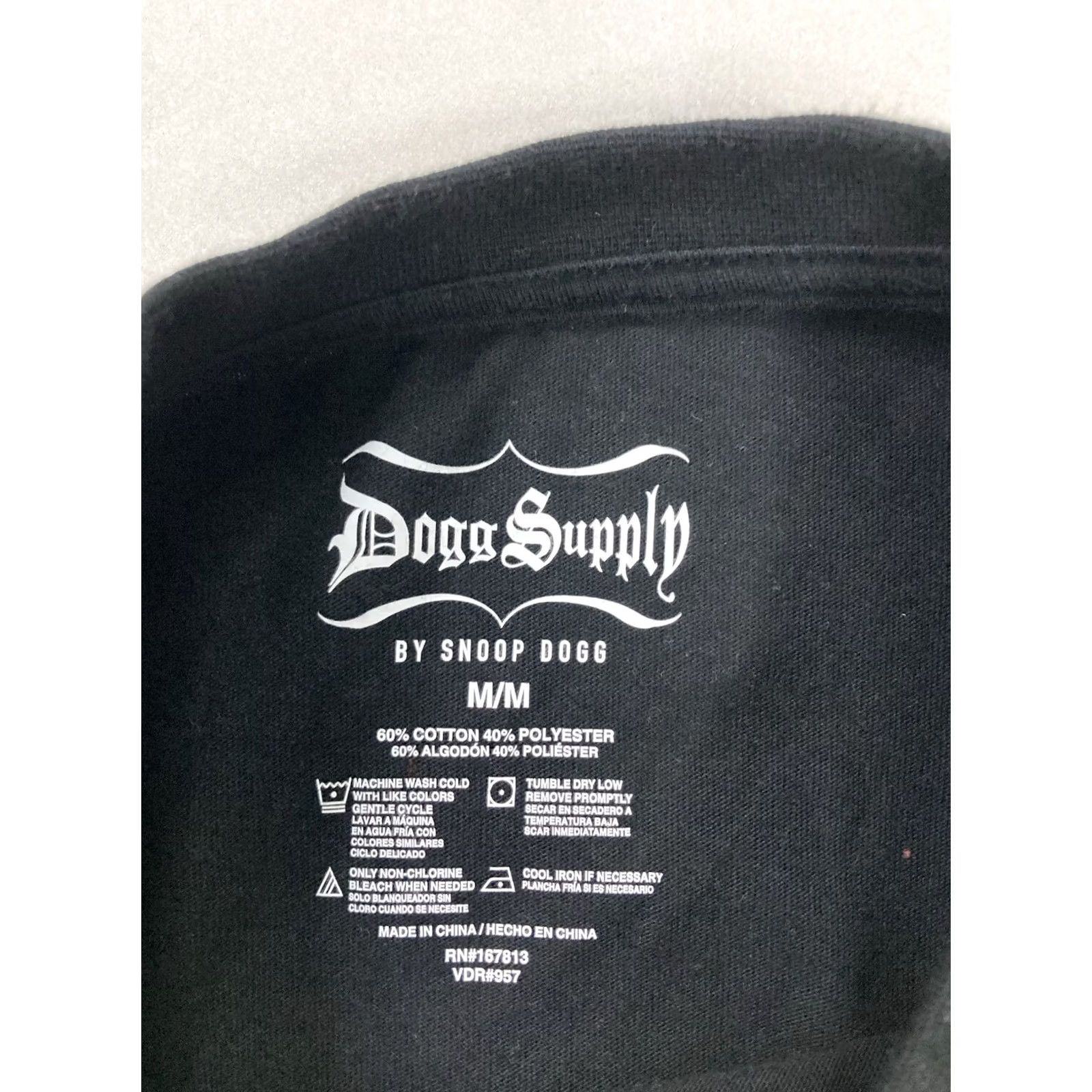 Vintage Dogg Supply by Snoop Dogg Graphic T-shirt Men Medium Black Music Rap Shirt Size US M / EU 48-50 / 2 - 4 Thumbnail