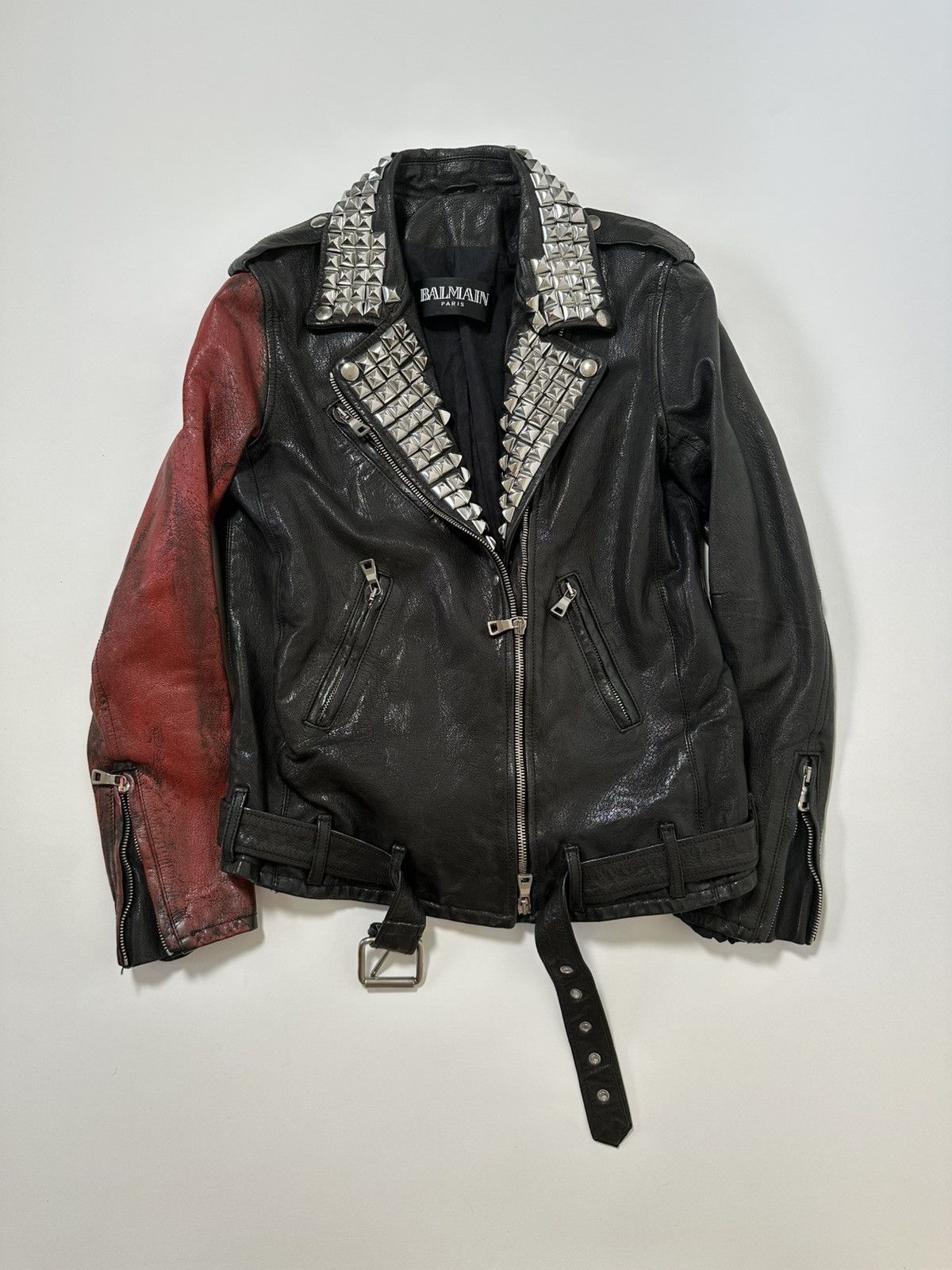 Men's Balmain Leather Jackets | Grailed