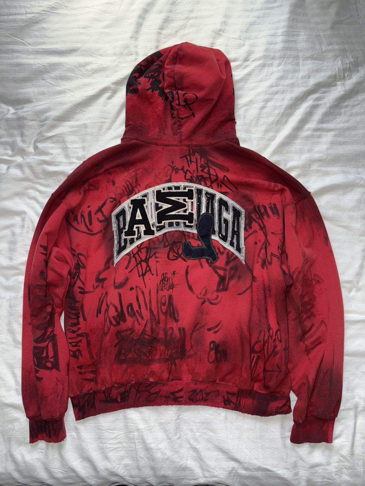 Balenciaga Balenciaga Red Skater Hoodie Size US S / EU 44-46 / 1 - 2 Thumbnail