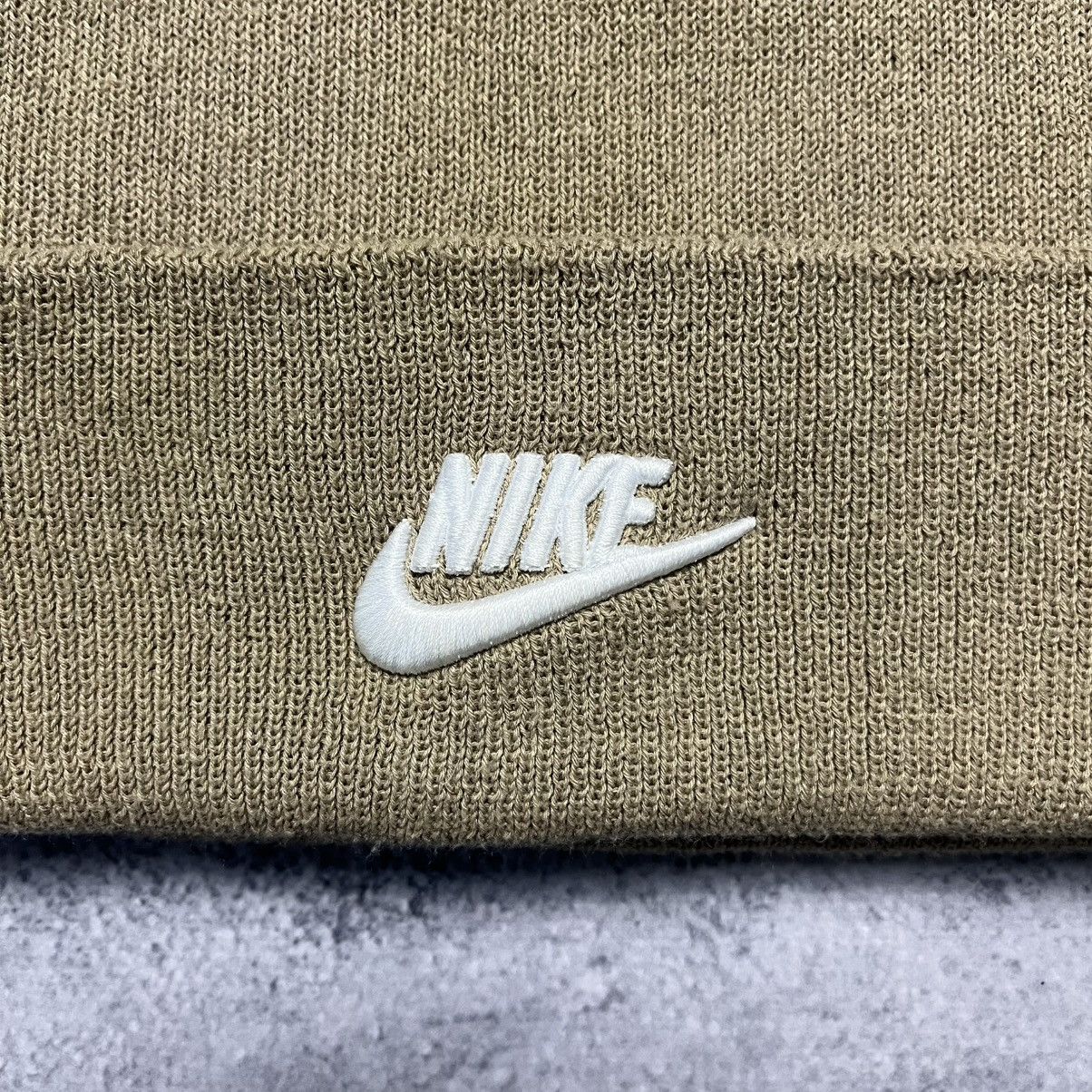 Nike Nike Swoosh Central Logo Beige Hat Streetwear Y2K Size ONE SIZE - 2 Thumbnail