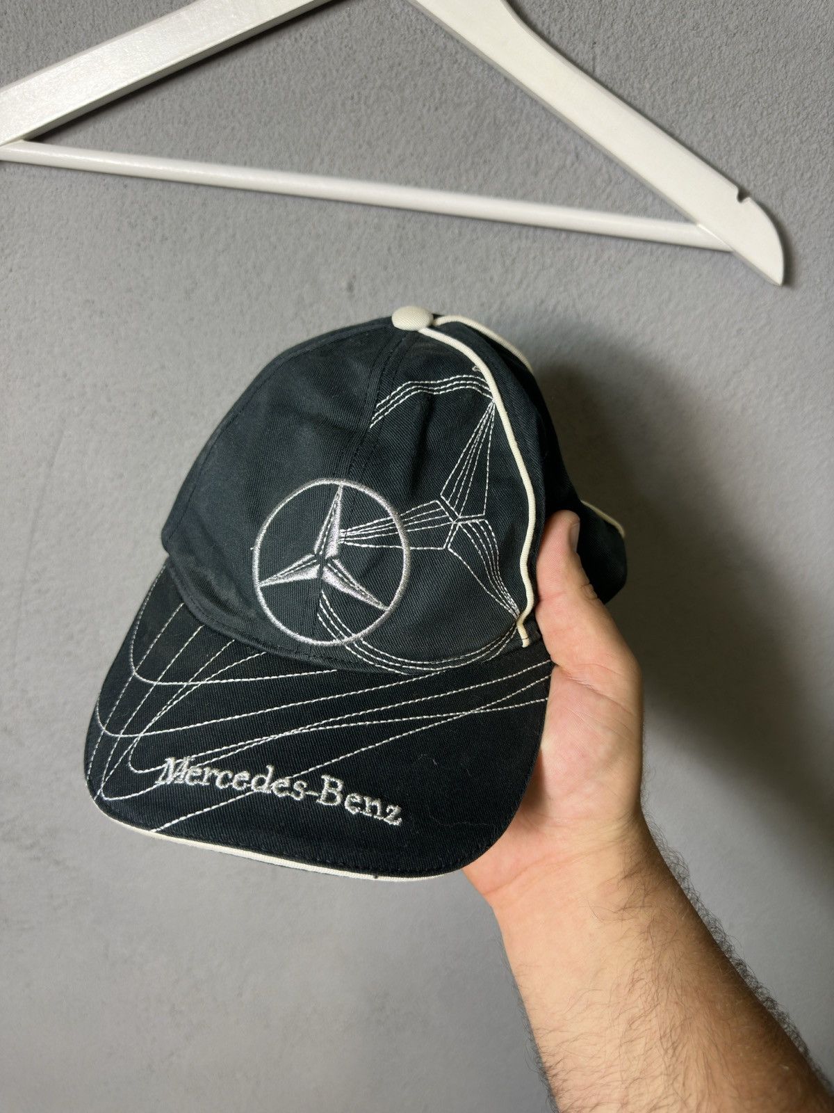 Vintage Vintage Mercedes Benz Leather Racing Cap Hat 90s | Grailed
