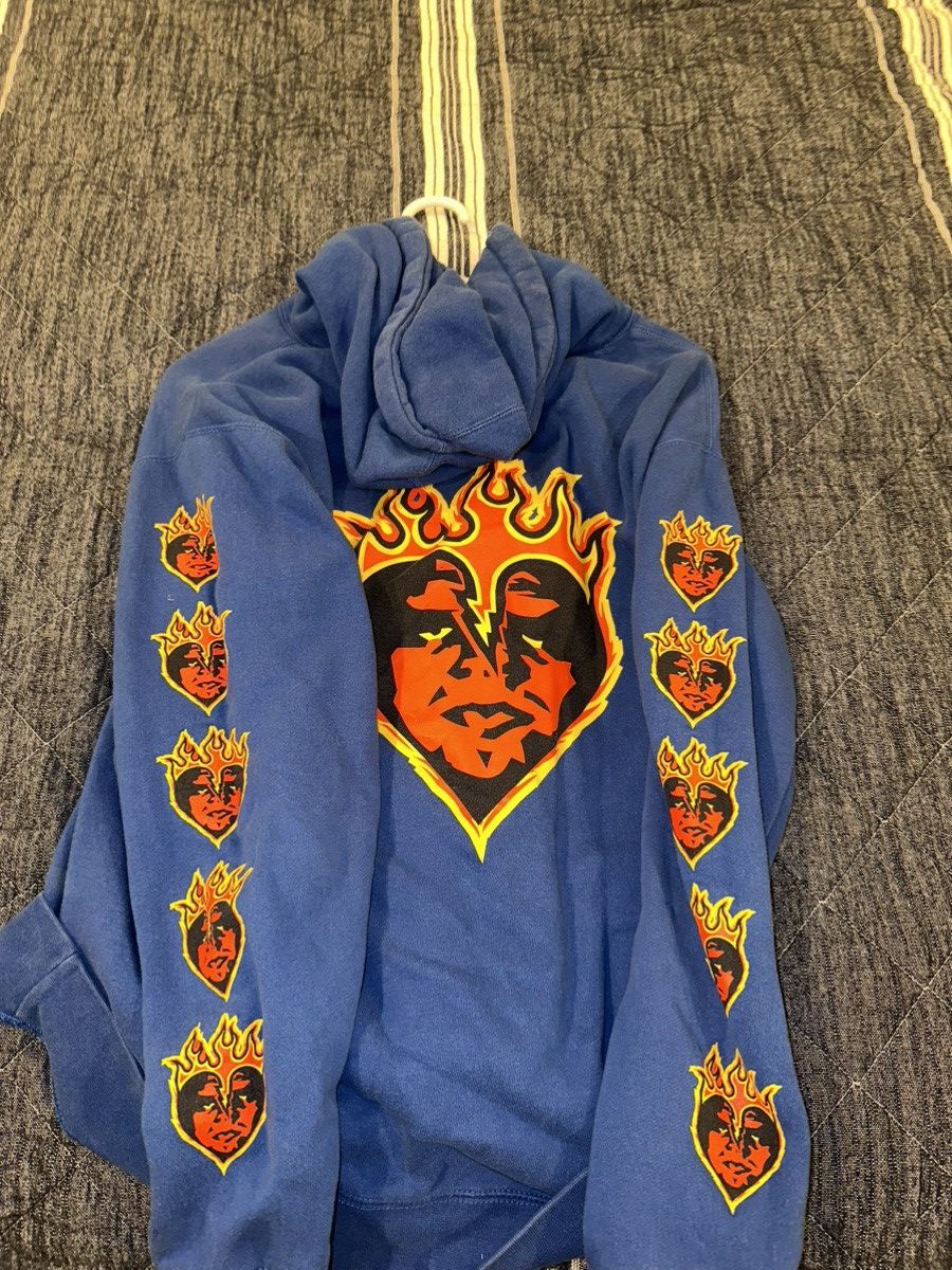 Obey Vintage Obey Hoodie Flames Skate Logo Sweater Size US L / EU 52-54 / 3 - 2 Thumbnail