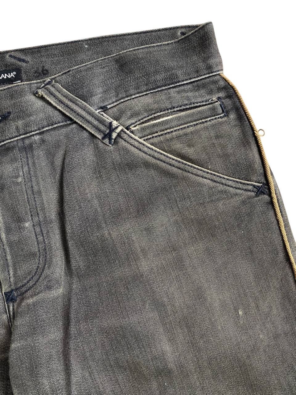 Dolce & Gabbana 2000’s Y2K Dolce Gabbana Dark Wash Regular Cut Denim Size US 35 - 6 Thumbnail