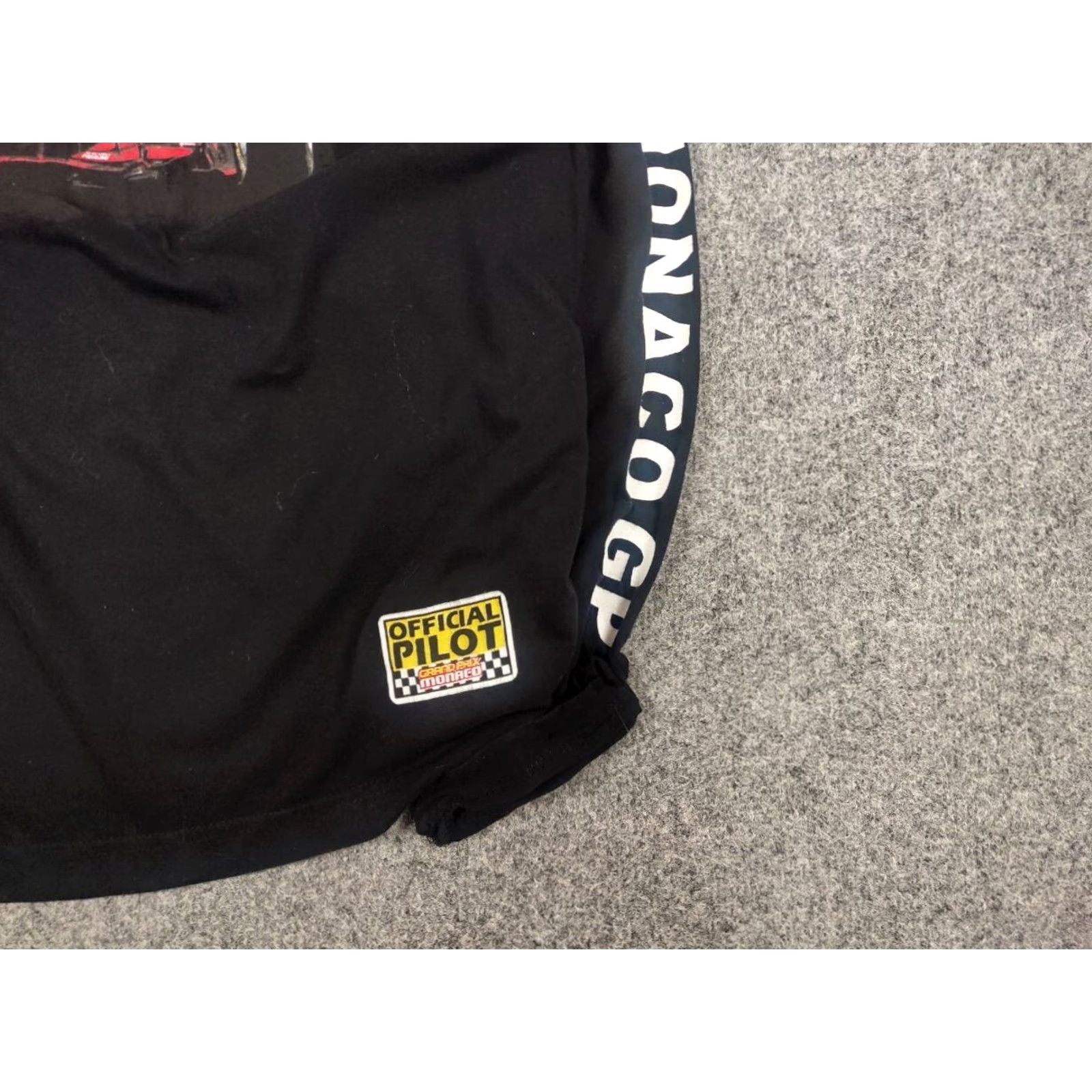 Vintage Vintage Grand Prix Monaco Racing Logo Black long sleeve Shirt Mens M Size US M / EU 48-50 / 2 - 7 Thumbnail
