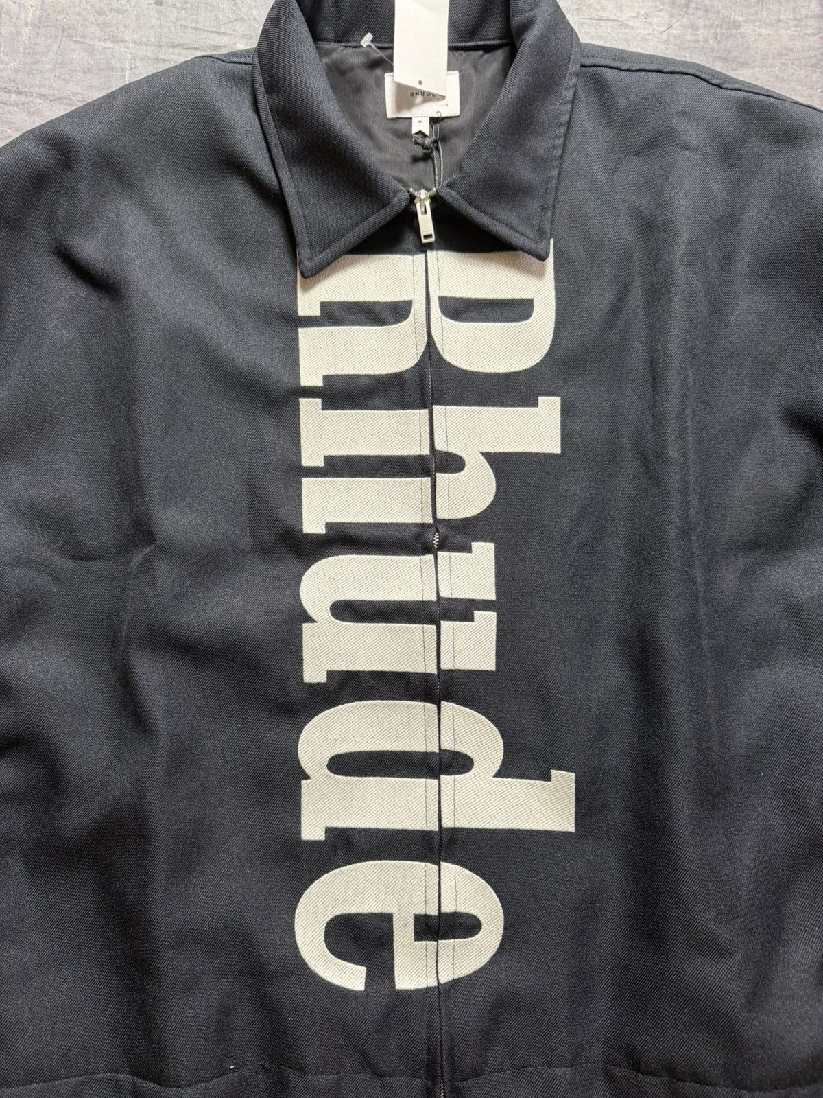 Rhude Rhude Logo Wool Work Jacket in Black Size US L / EU 52-54 / 3 - 2 Thumbnail