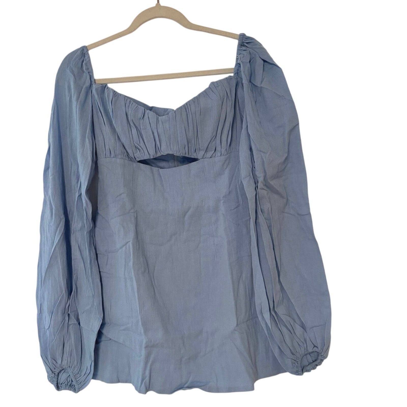 REVOLVE NWT RUMER Camille Long Sleeve Mini Dress In Blue Size XS Size XS / US 0-2 / IT 36-38 - 3 Thumbnail