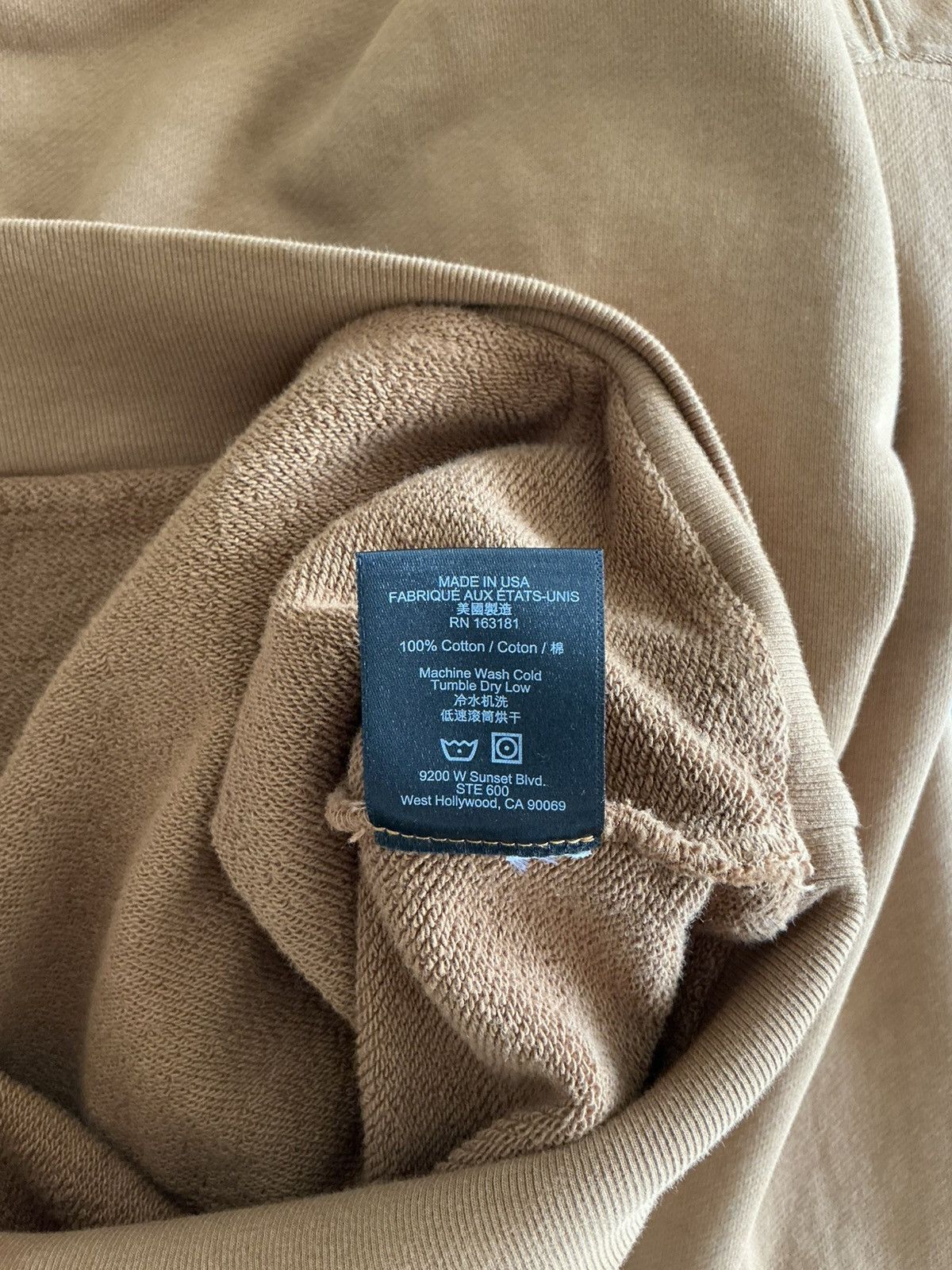 Rhude RHUDE CLASSIQUE HOODIE Tan Color Size M Size US M / EU 48-50 / 2 - 6 Thumbnail