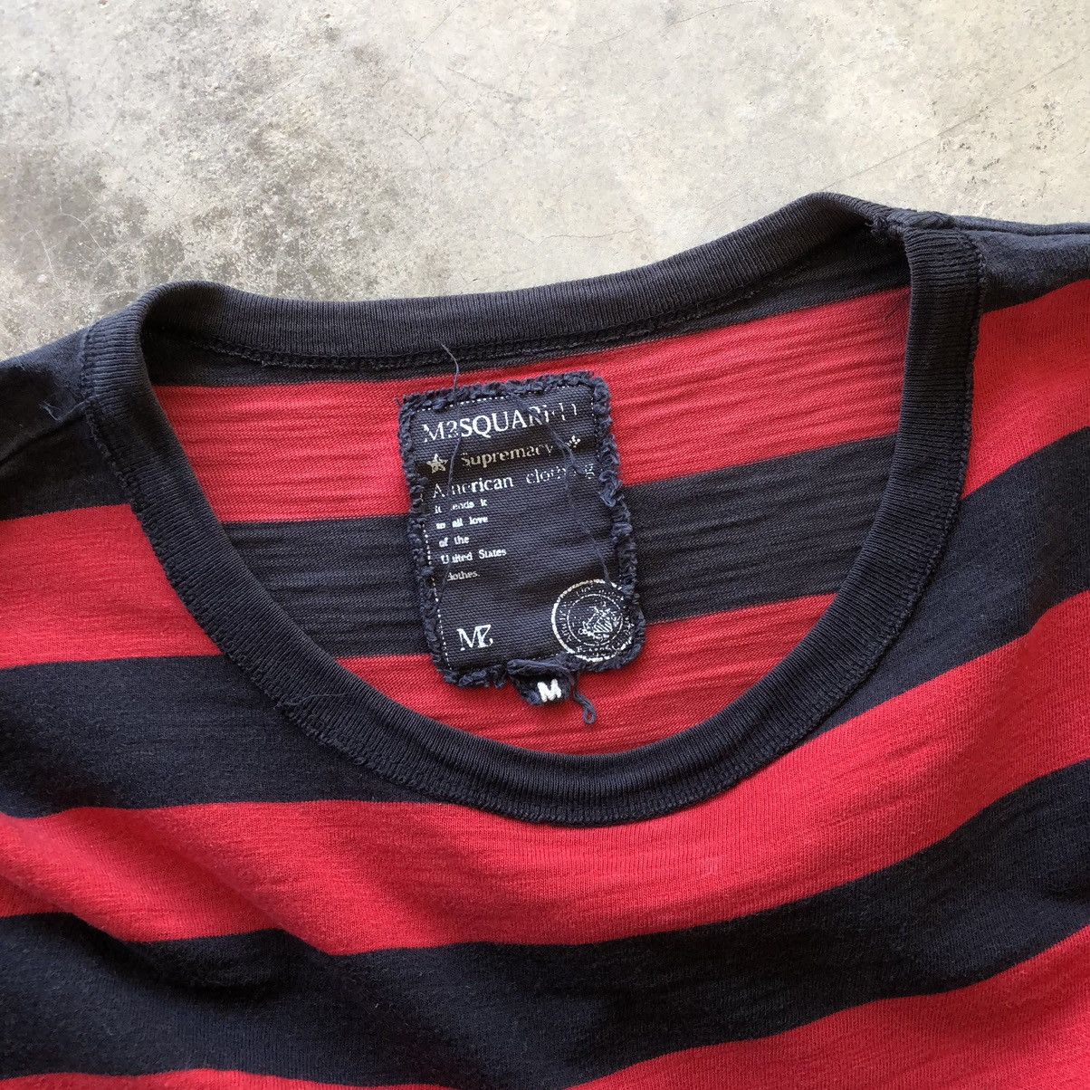 Band Tees × Japanese Brand M2SQUARED Tribute Kurt Cobain Colorway Stripe Longsleeve Size US M / EU 48-50 / 2 - 4 Thumbnail