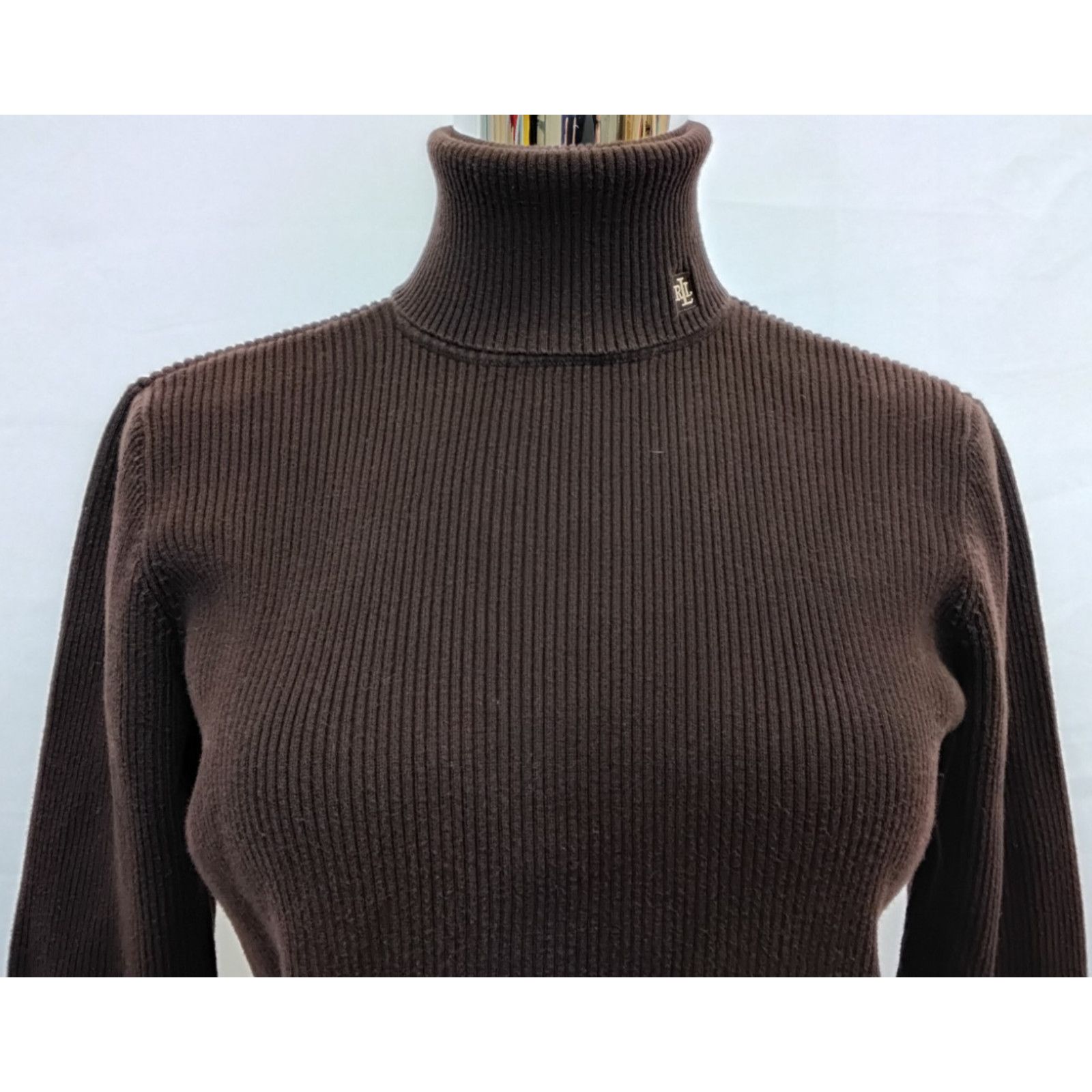 Lauren Ralph Lauren Lauren Ralph Lauren Turtle Neck Women's M Brown VTG Size M / US 6-8 / IT 42-44 - 5 Thumbnail