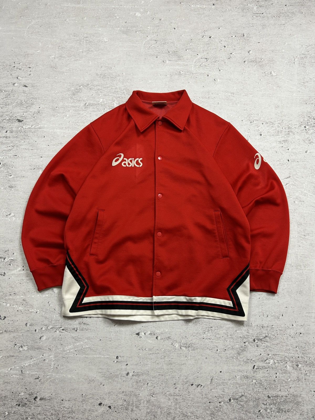 Asics × Japanese Brand × Vintage 🔥RARE VINTAGE ASICS MADE IN JAPAN RED BAGGY TRACK SUIT 80s🔥 Size US L / EU 52-54 / 3 - 3 Thumbnail