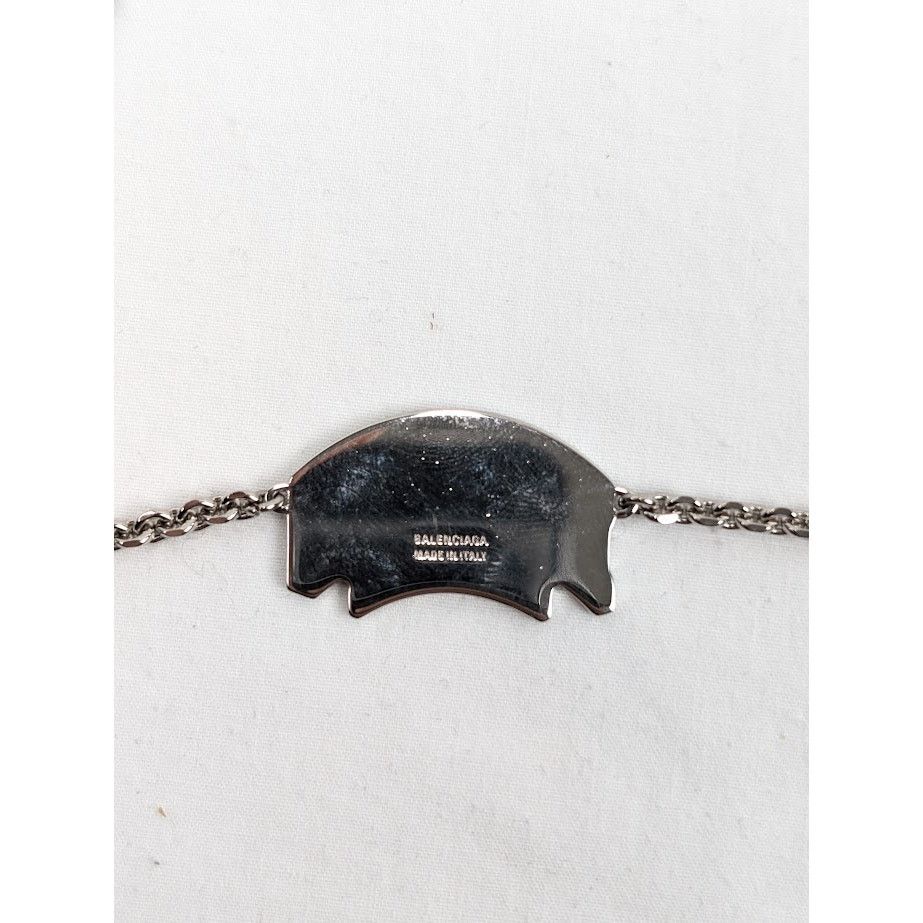 Balenciaga o1rshd1 Q:4 / Size: OS / Cities Paris Necklace Shiny Silver Size ONE SIZE - 10 Thumbnail