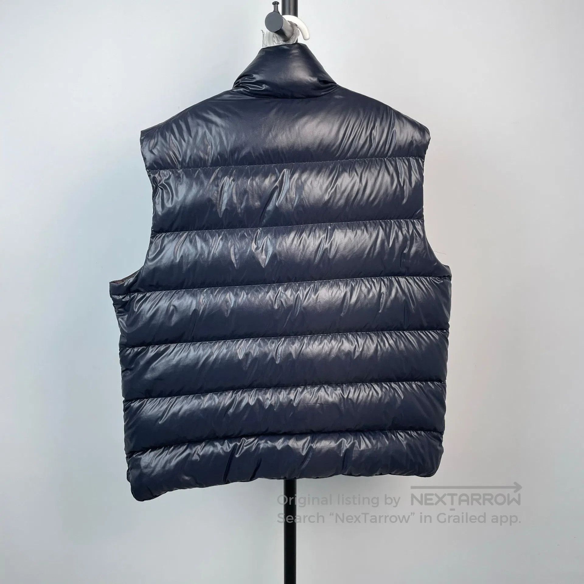 Moncler Moncler Dark blue shiny down vest| Size US XL / EU 56 / 4 - 2 Thumbnail