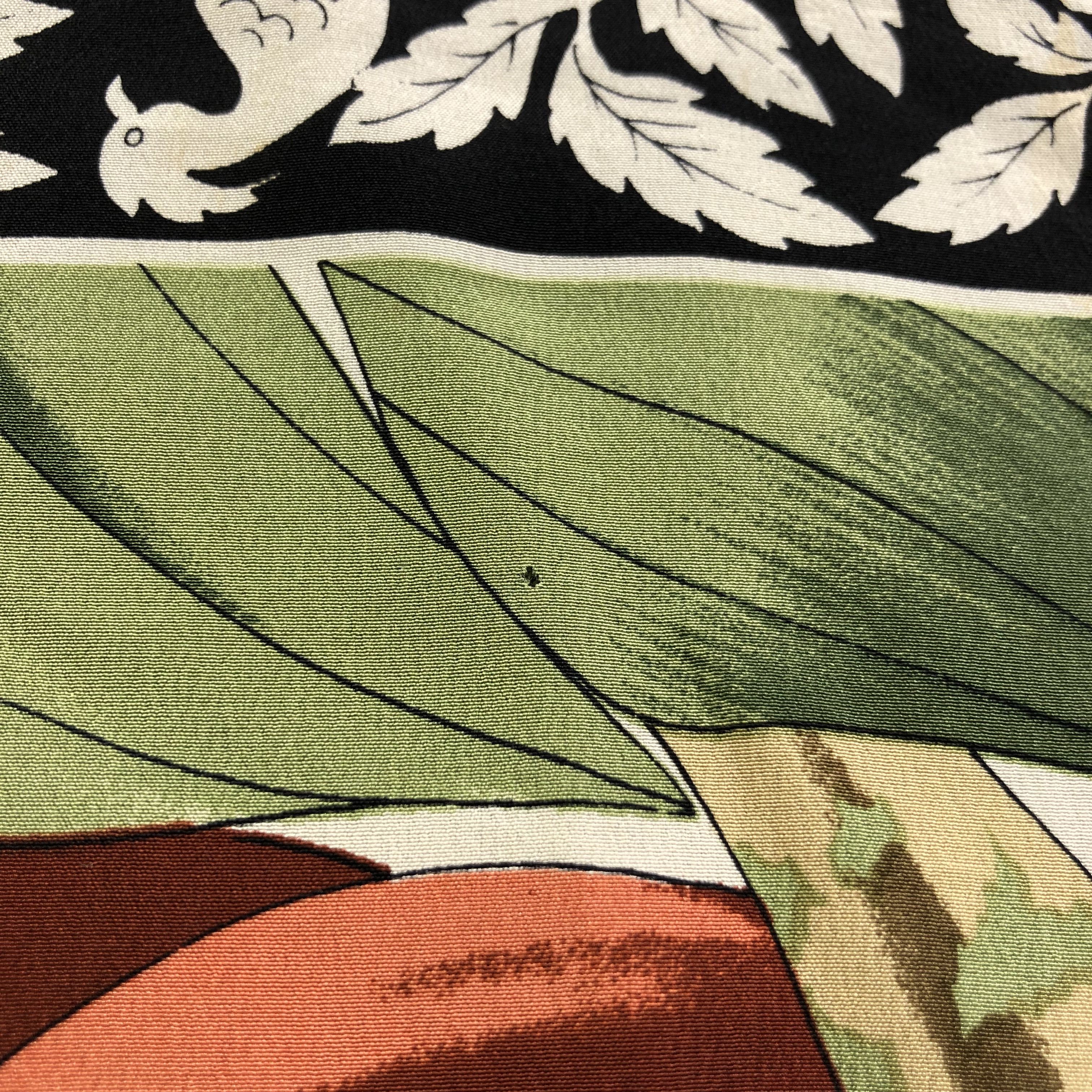 Japanese Brand Luxury Floral Hand Rolled Silk Scarf M798 Size ONE SIZE - 12 Thumbnail
