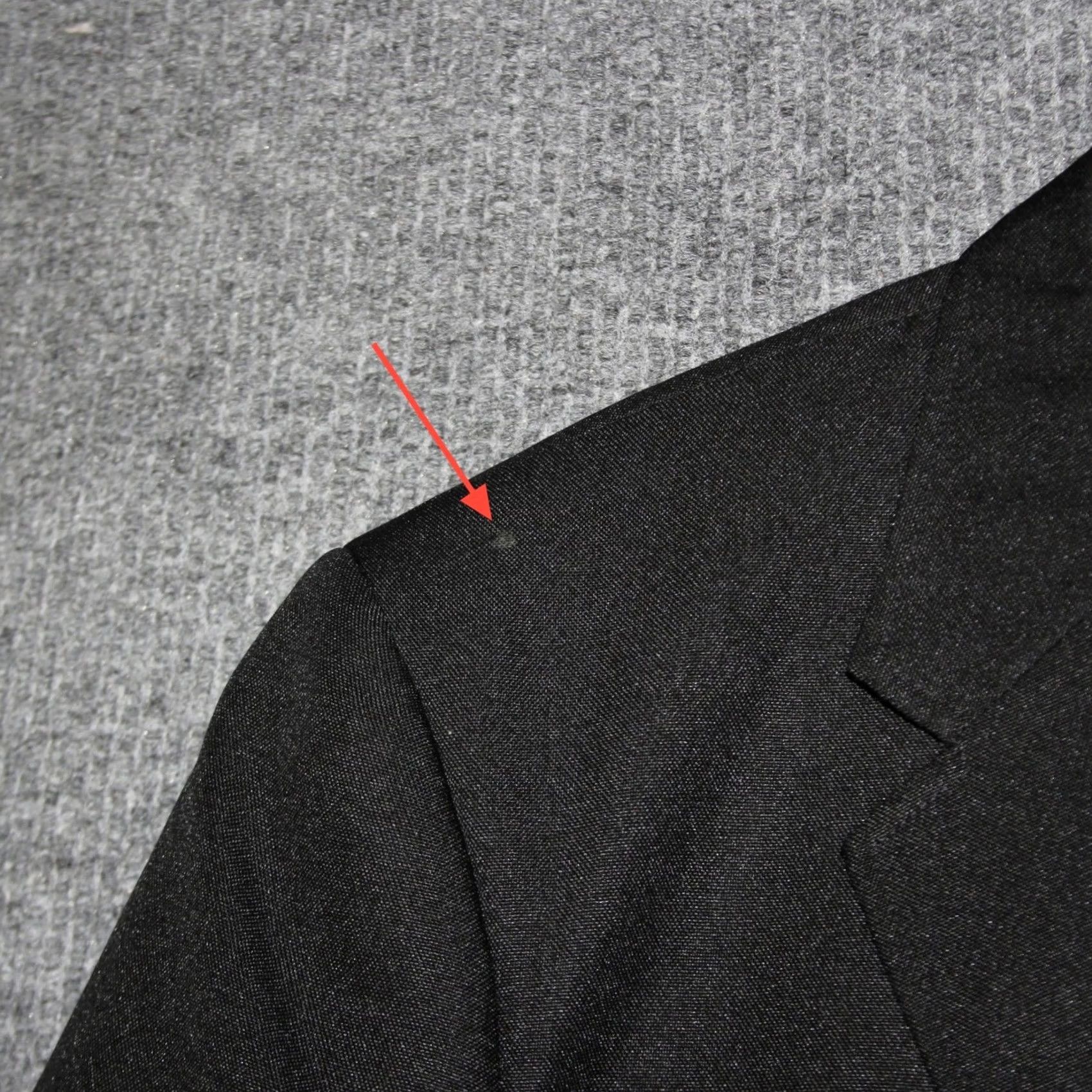 Vintage Louis Martin Jacket Mens 46 Black Blazer 46R Polyester Suit Coat Size 46R - 4 Thumbnail