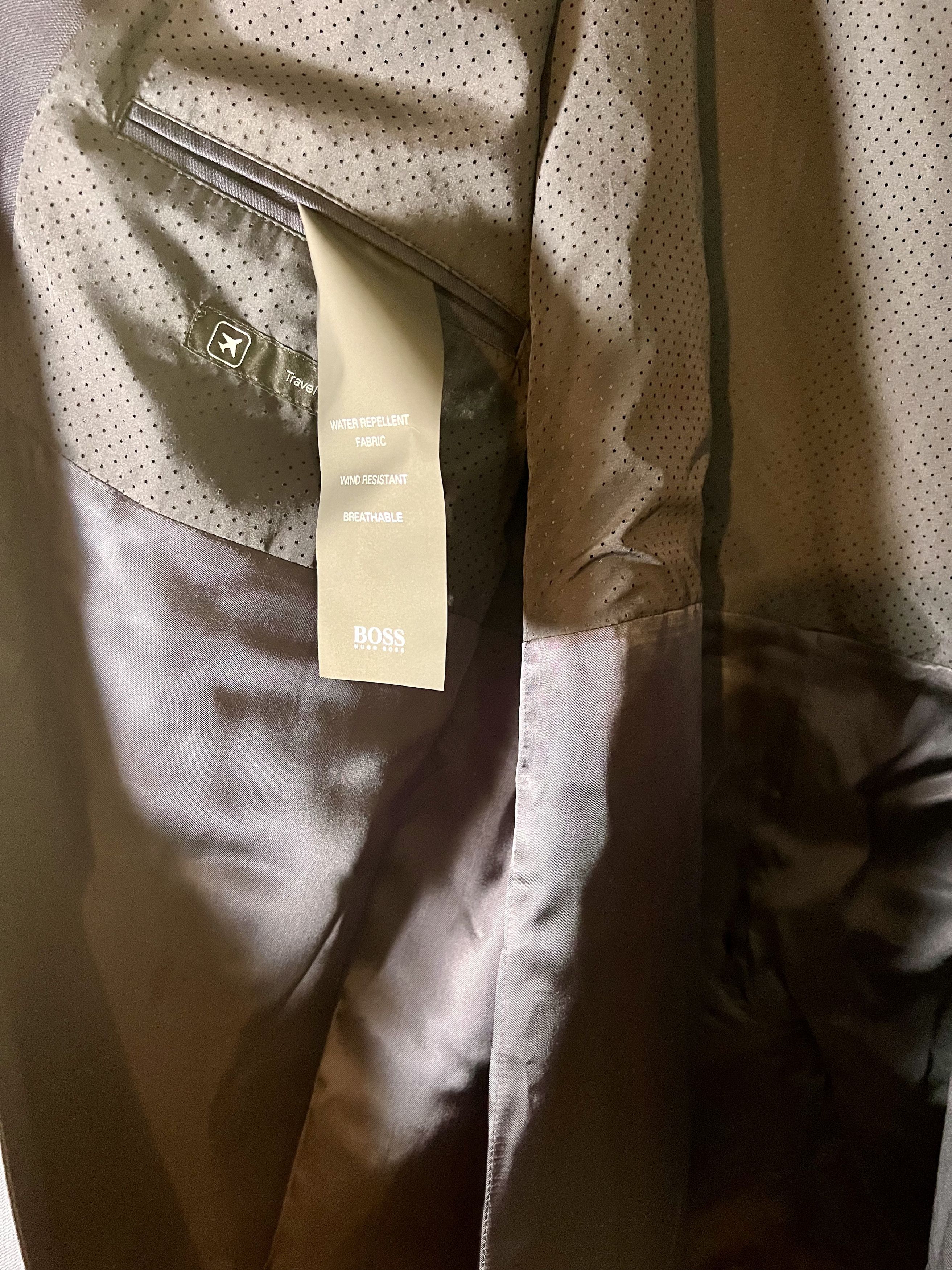 Hugo Boss Boss Marzotto Virgin Wool Car Coat Water Wind Repellent Size US L / EU 52-54 / 3 - 6 Thumbnail