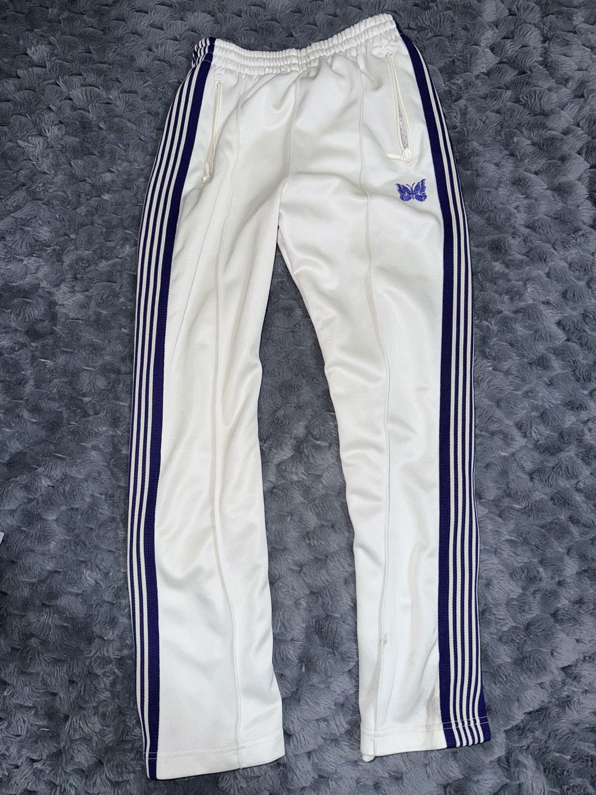 Needles Needles white/purple sweatpants RAREA Size US 30 / EU 46 - 1 Thumbnail
