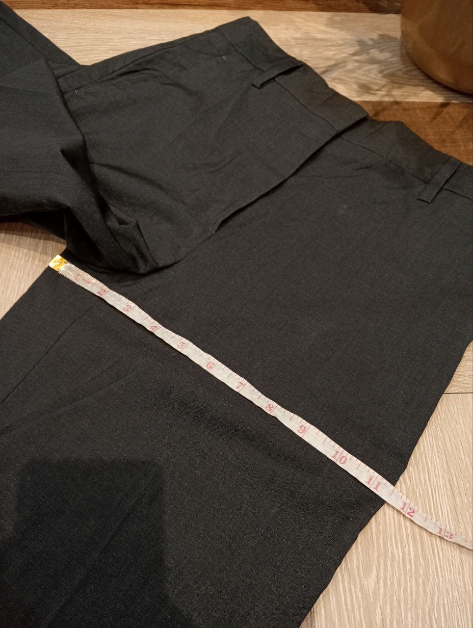 Prada PRADA MILANO WIDE LEG PANTS - SIZE 36 DARK GREY Size 25" / US 0 / IT 36 - 22 Thumbnail