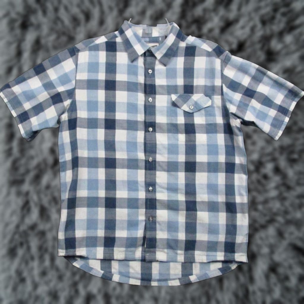 Mountain Khakis VINTAGE Mountain Khakis Shirt Medium Men's Button Cotton Blue Check Short Sleeve Size US M / EU 48-50 / 2 - 1 Thumbnail