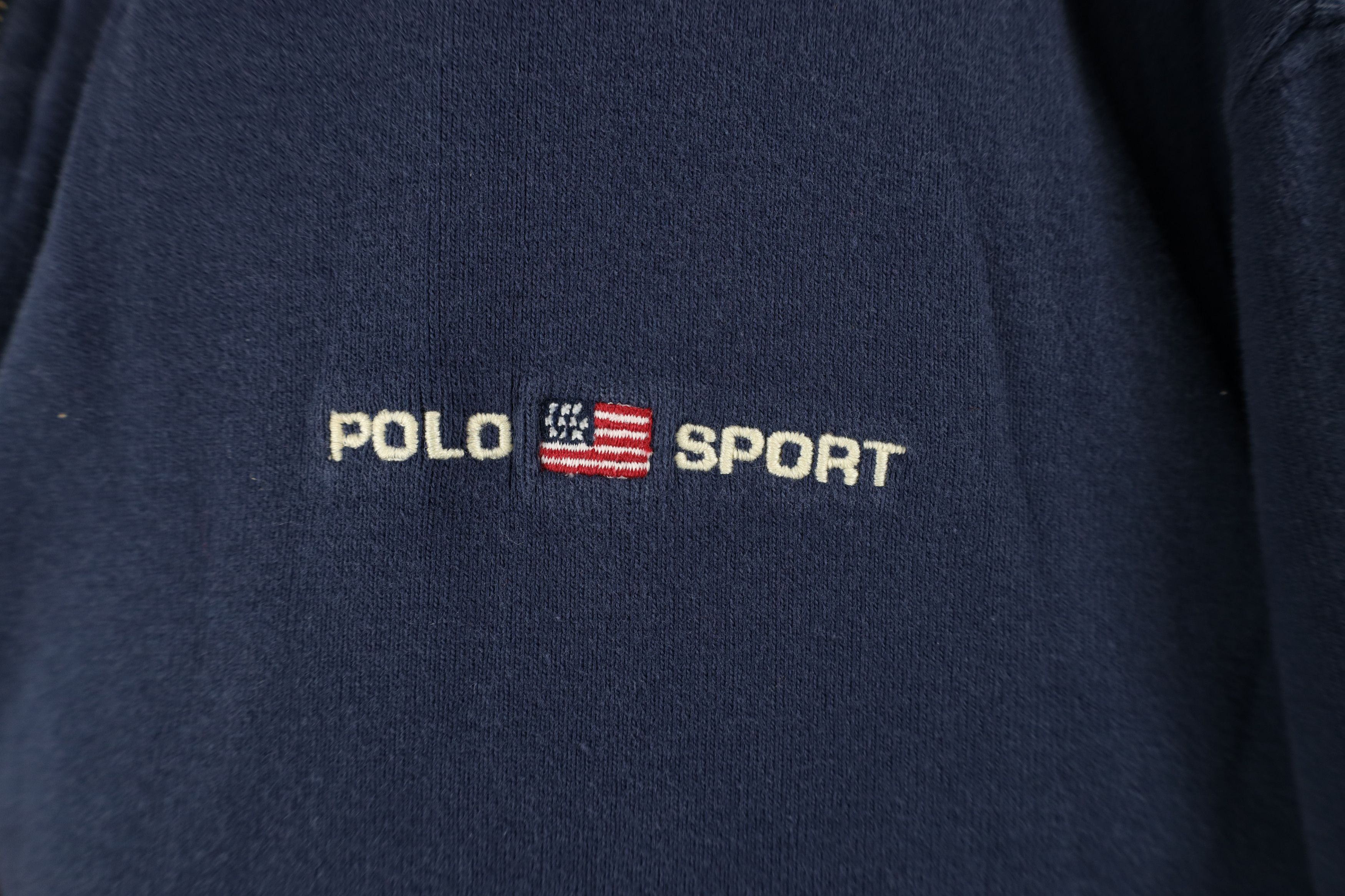 Ralph Lauren × Vintage Vintage 90s Polo Sport Ralph Lauren Ribbed Knit Sweater Size US XL / EU 56 / 4 - 4 Thumbnail