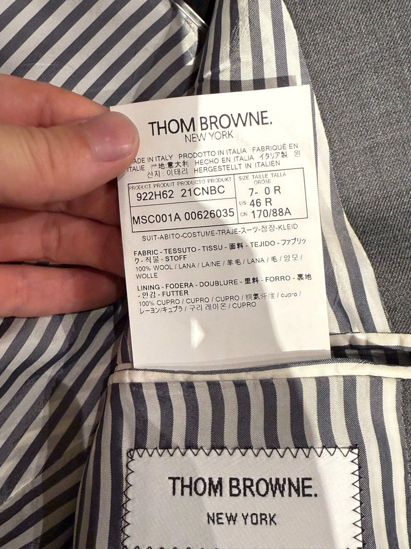 Thom Browne Thom Browne Classic Suit Mid-Gray Size0 Size US XS / EU 42 / 0 - 6 Thumbnail
