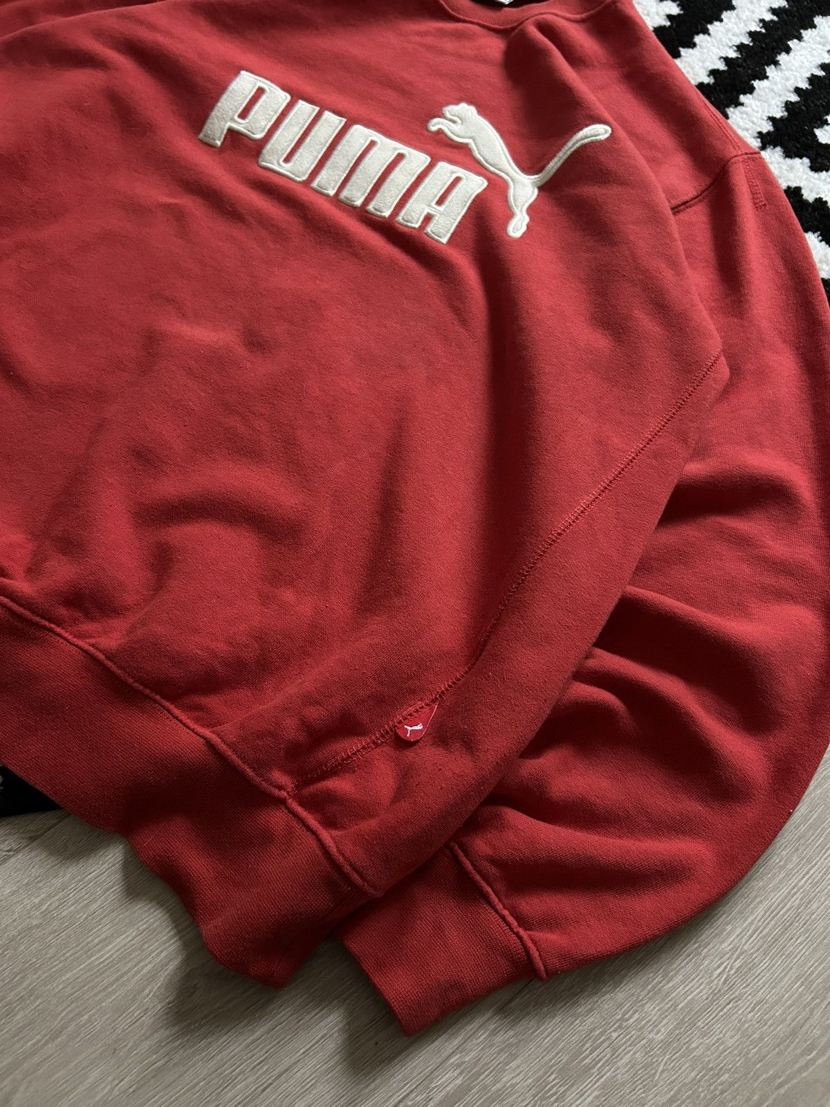 Puma × Vintage Vintage Puma sweatshirt 90s oversized big logo red Size US S / EU 44-46 / 1 - 3 Thumbnail