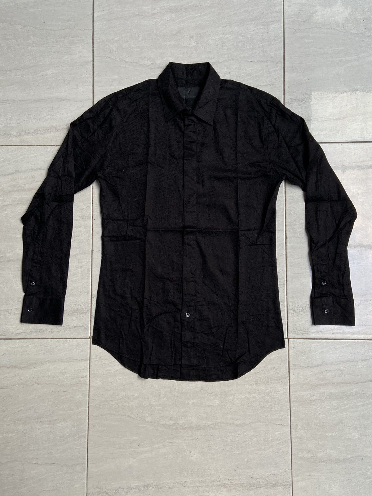 image of Roen x Semantic Design Black Shirt, Men's (Size Small)