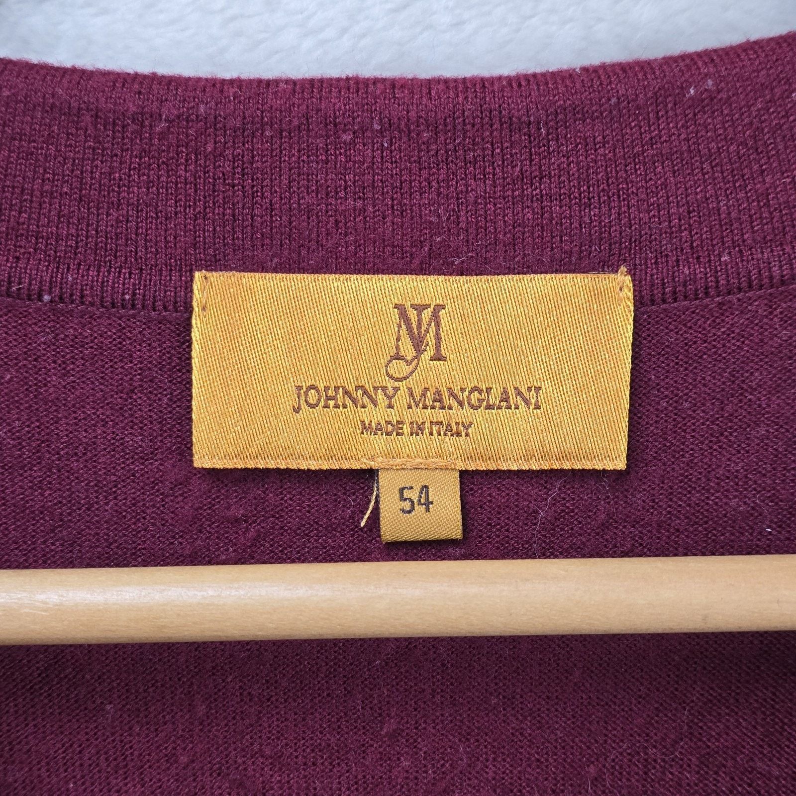 Other JM by Johnny Manglani 1/4 Zip Sweater Mens Large 54 Wool Size US L / EU 52-54 / 3 - 8 Thumbnail