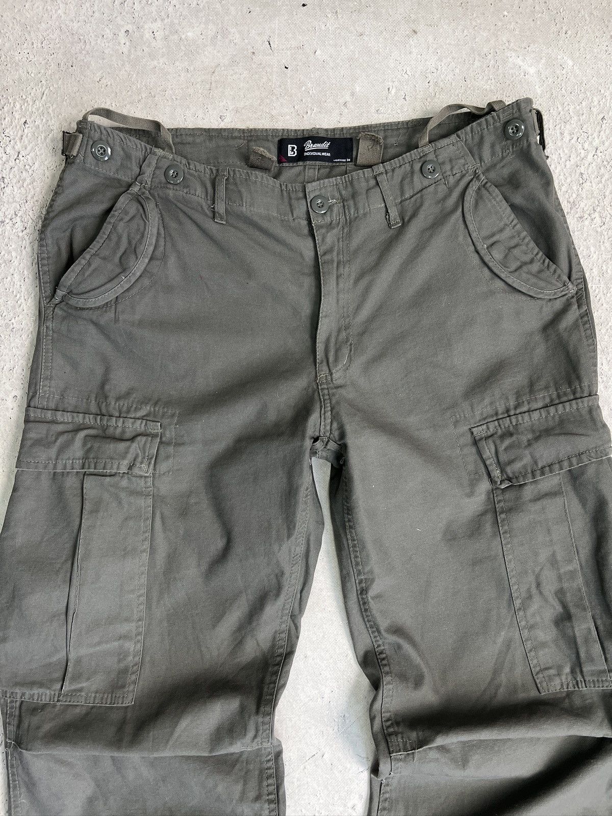 Other Green Olive military army style cargo pants y2k Size US 34 / EU 50 - 3 Thumbnail