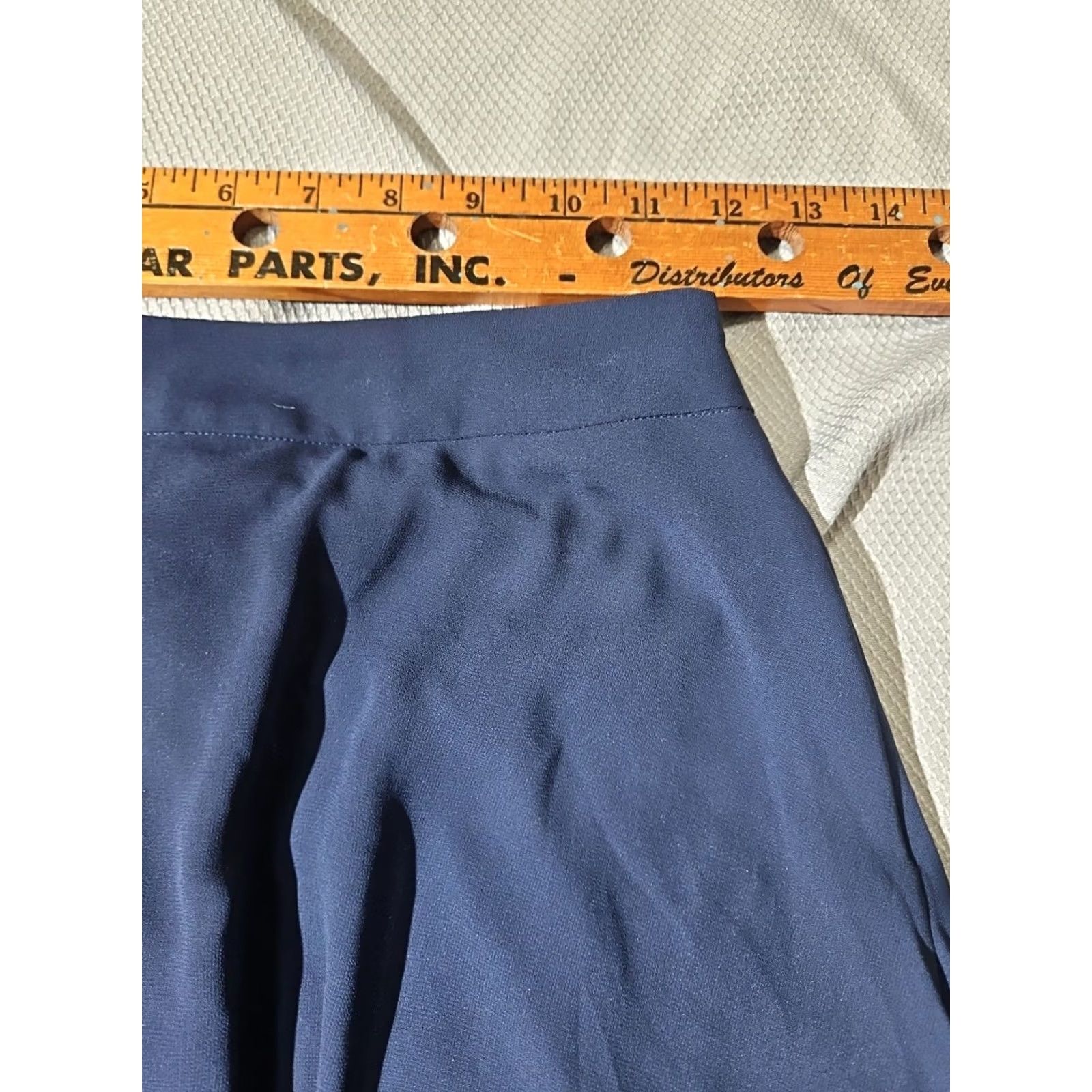 Forever 21 FOREVER 21 Skirt Womens Small S Blue Pull On Zip Layered Preppy Flowy Lined Size 28" / US 6 / IT 42 - 6 Thumbnail