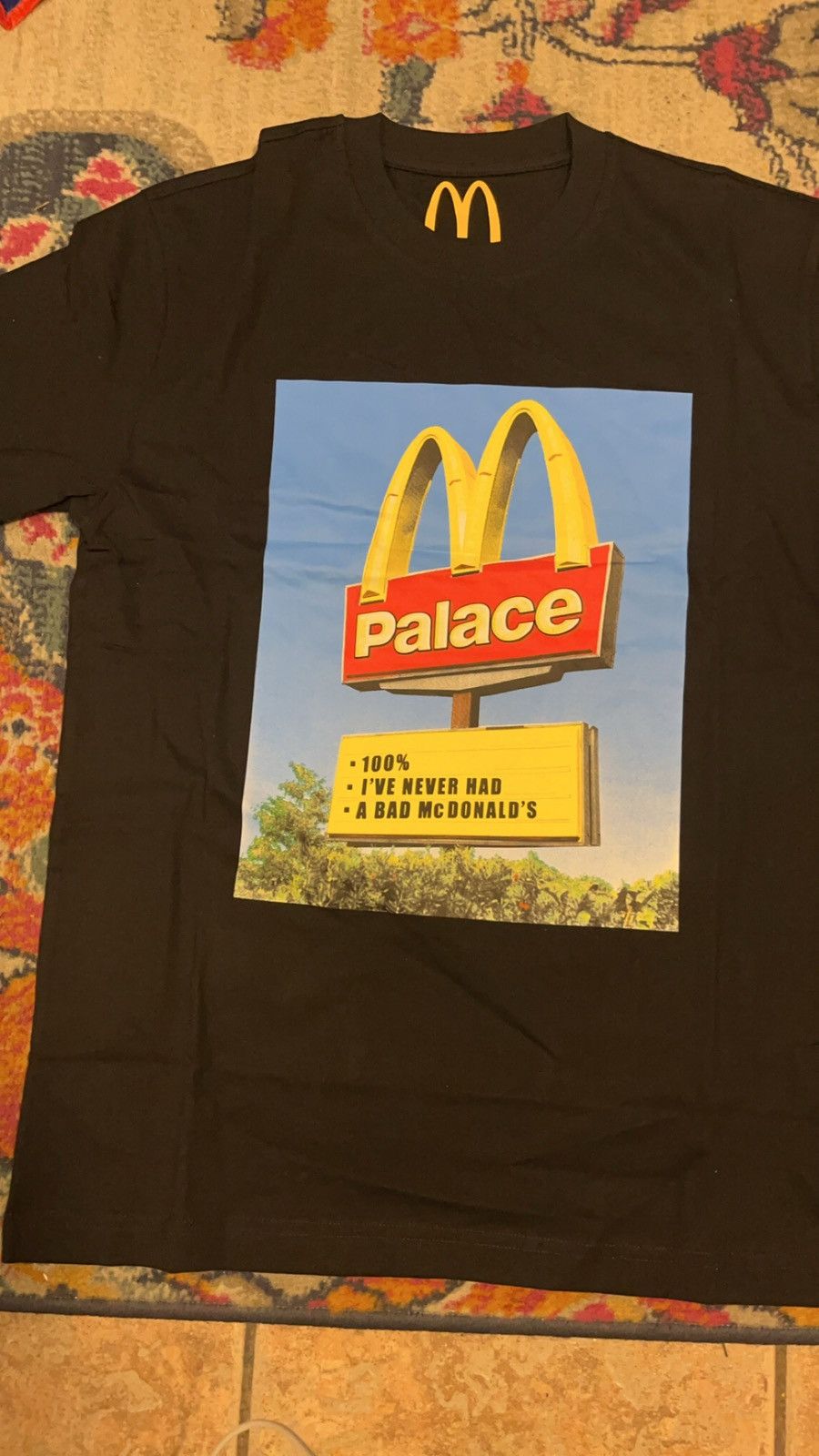 Palace Palace X Mcdonalds sign T-shirt | Grailed