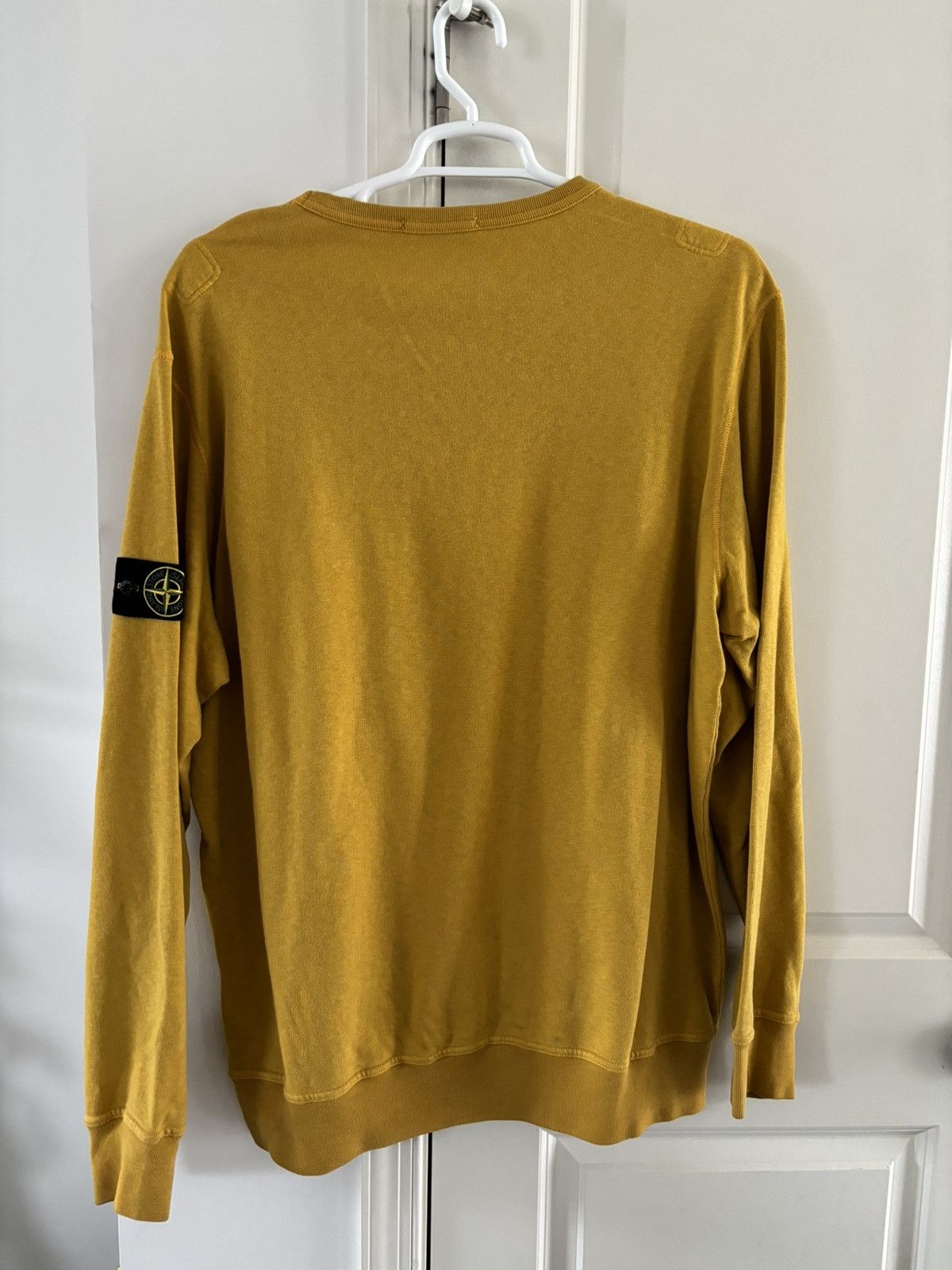 image of Stone Island Sweatshirt In Mustard Yellow 3Xl, Men's (Size 2XL)