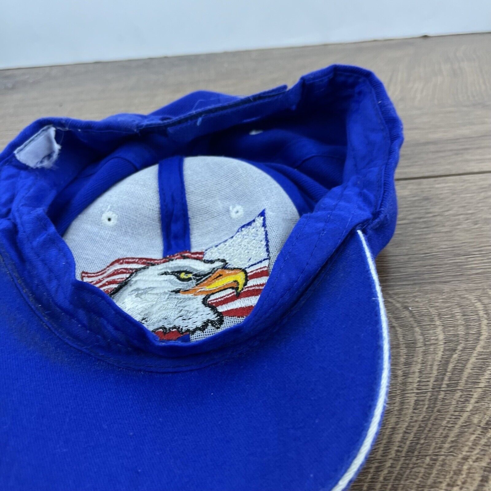 Other Bald Eagle Hat USA American Flag Hat Blue Adjustable Hat Blu Size ONE SIZE - 13 Thumbnail