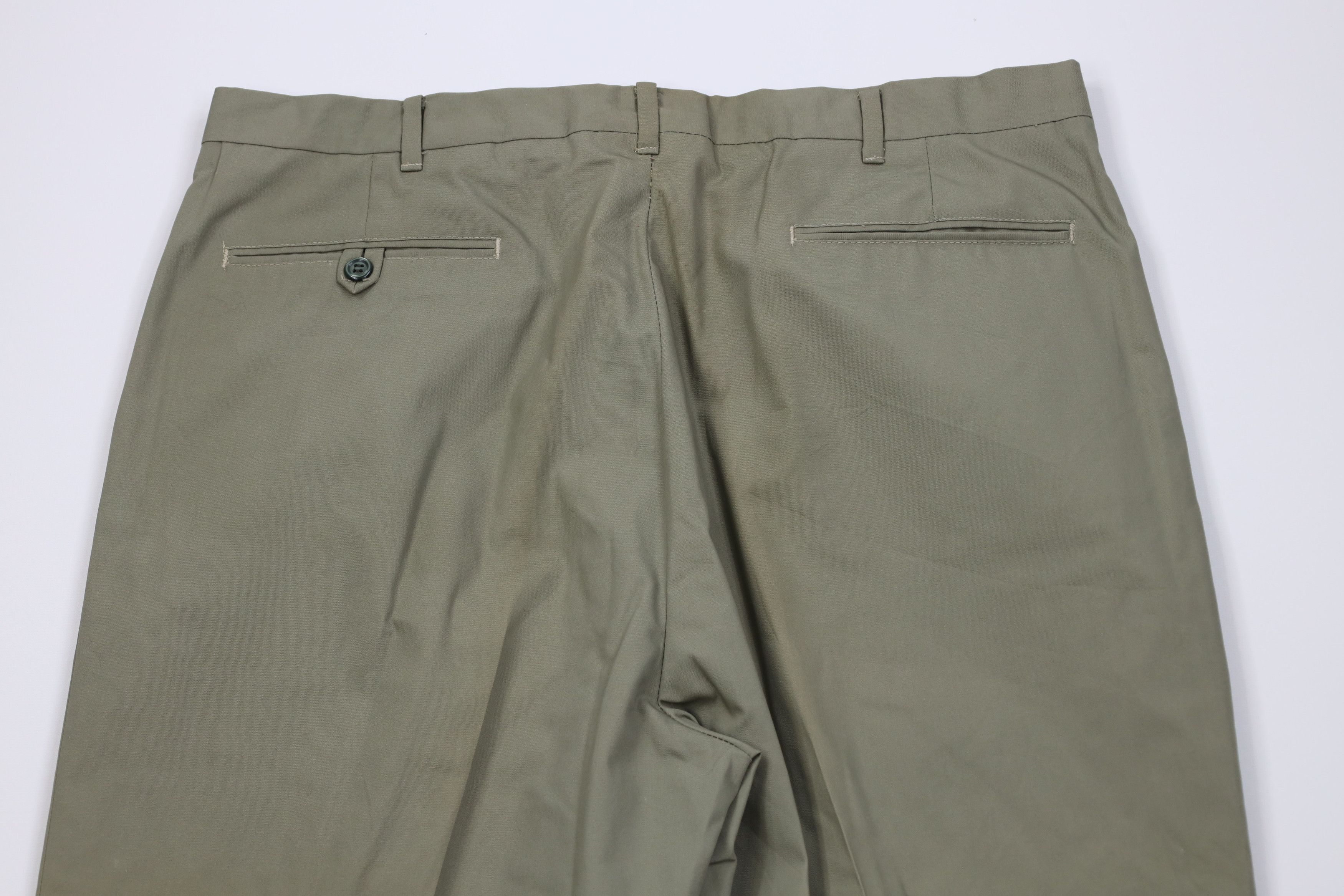 Vintage Vintage 60s 70s Streetwear Leg Chino Pants Light Green Size US 34 / EU 50 - 10 Thumbnail